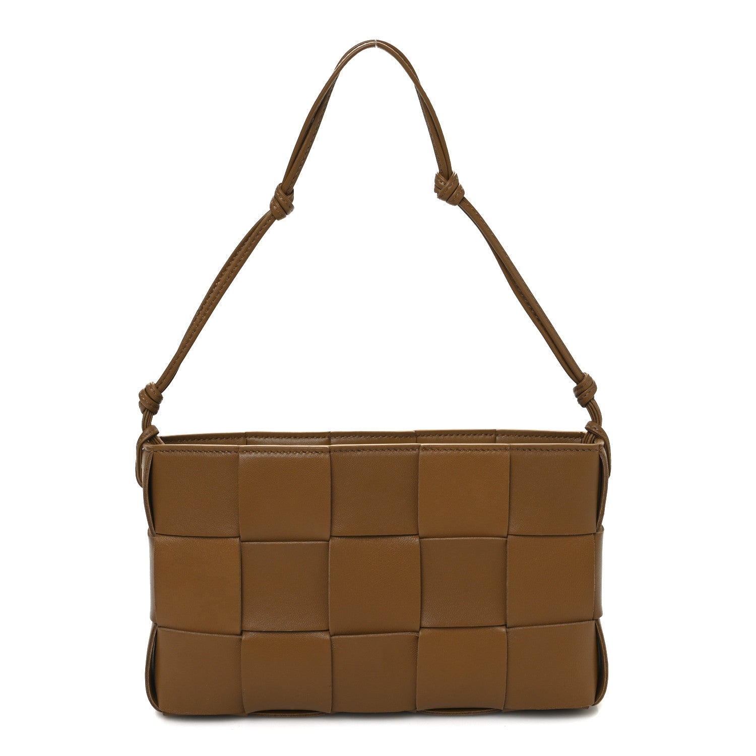 Bottega Veneta Calfskin Maxi Intrecciato Cassette Pouch On Strap Camel 1 of 11