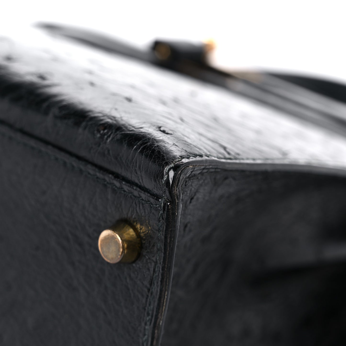 Ostrich Kelly Sellier 32 Black