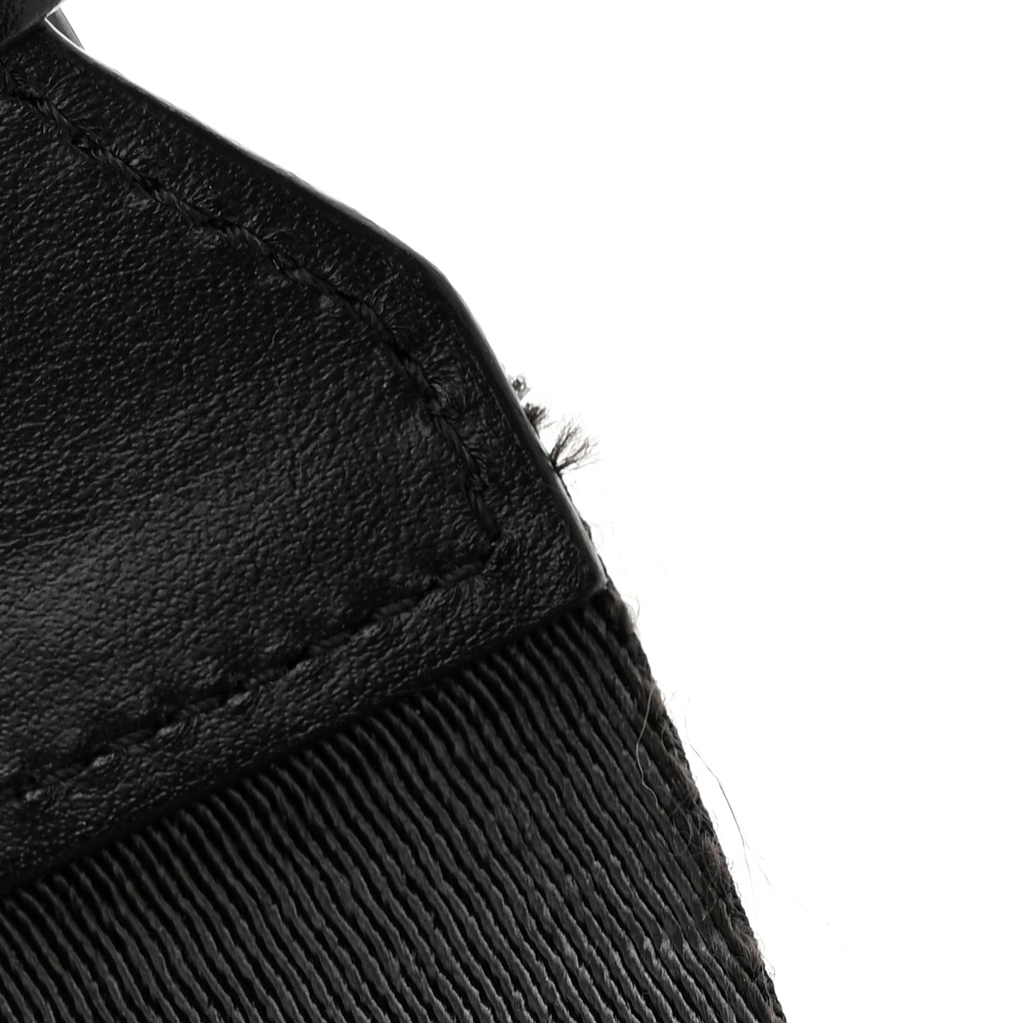Calfskin Padded Diag Binder Flap Bag Black