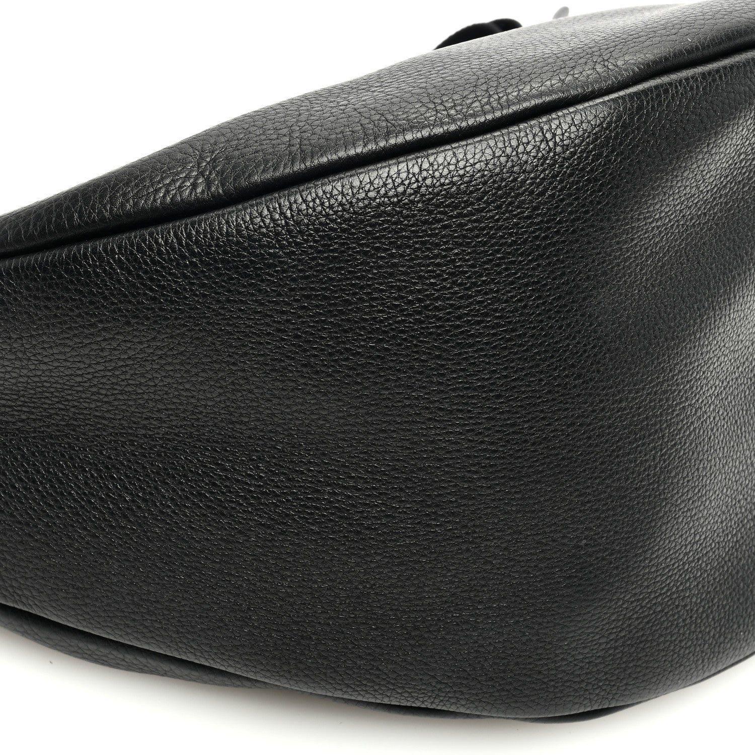 The Row Grained Calfskin Large Slouchy Banana Bag Black 8 of 9