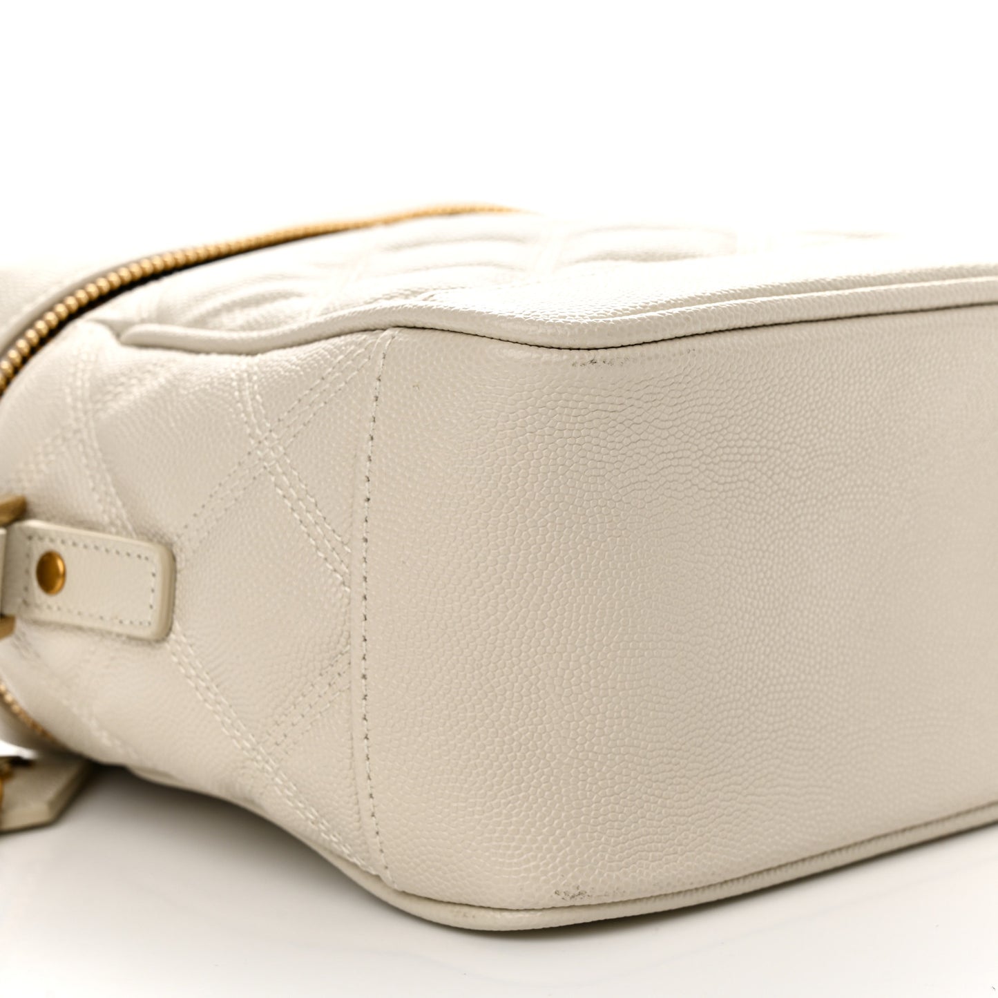 Grain de Poudre Quilted 80's Vanity Bag Crema Soft