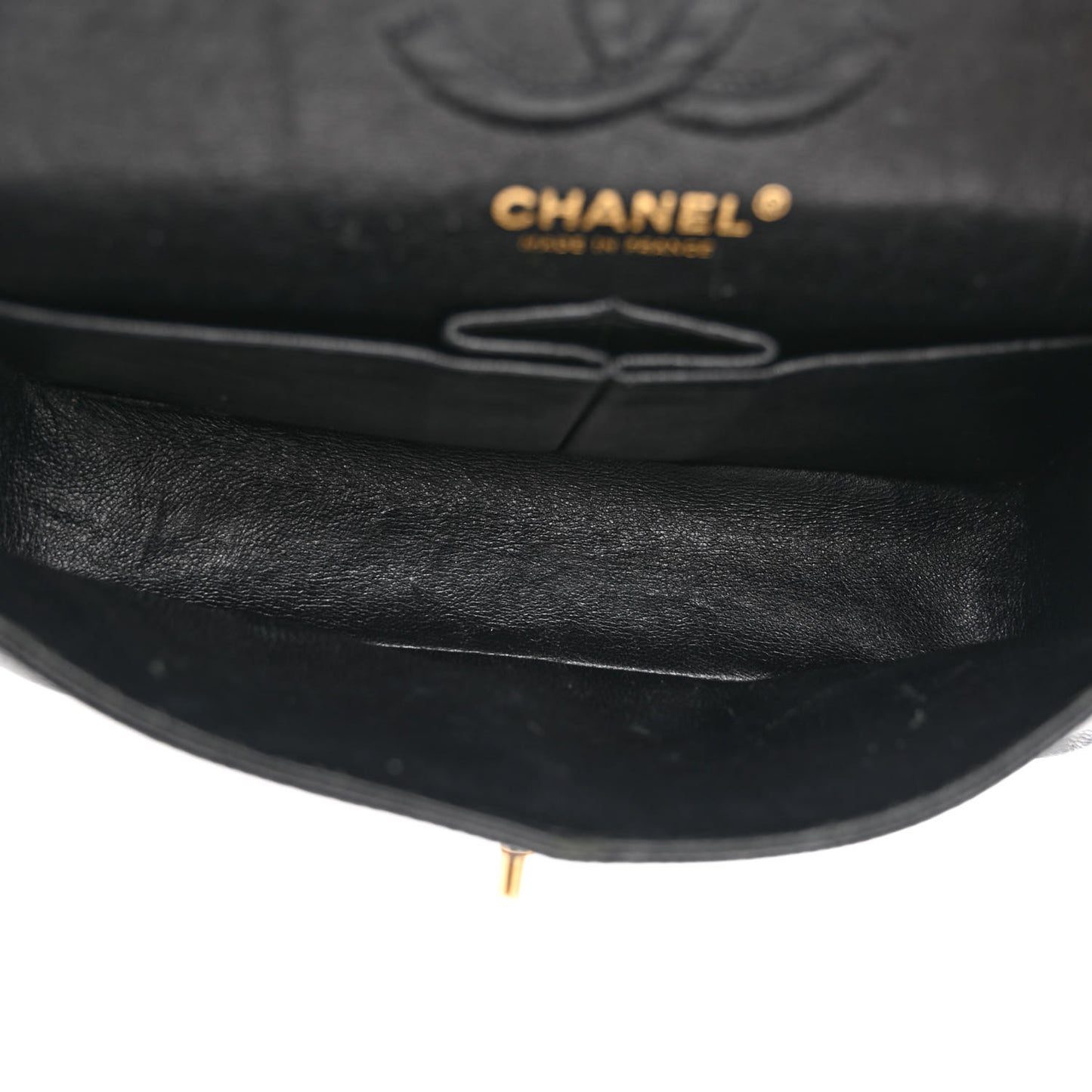 Caviar Quilted Small Double Flap Black