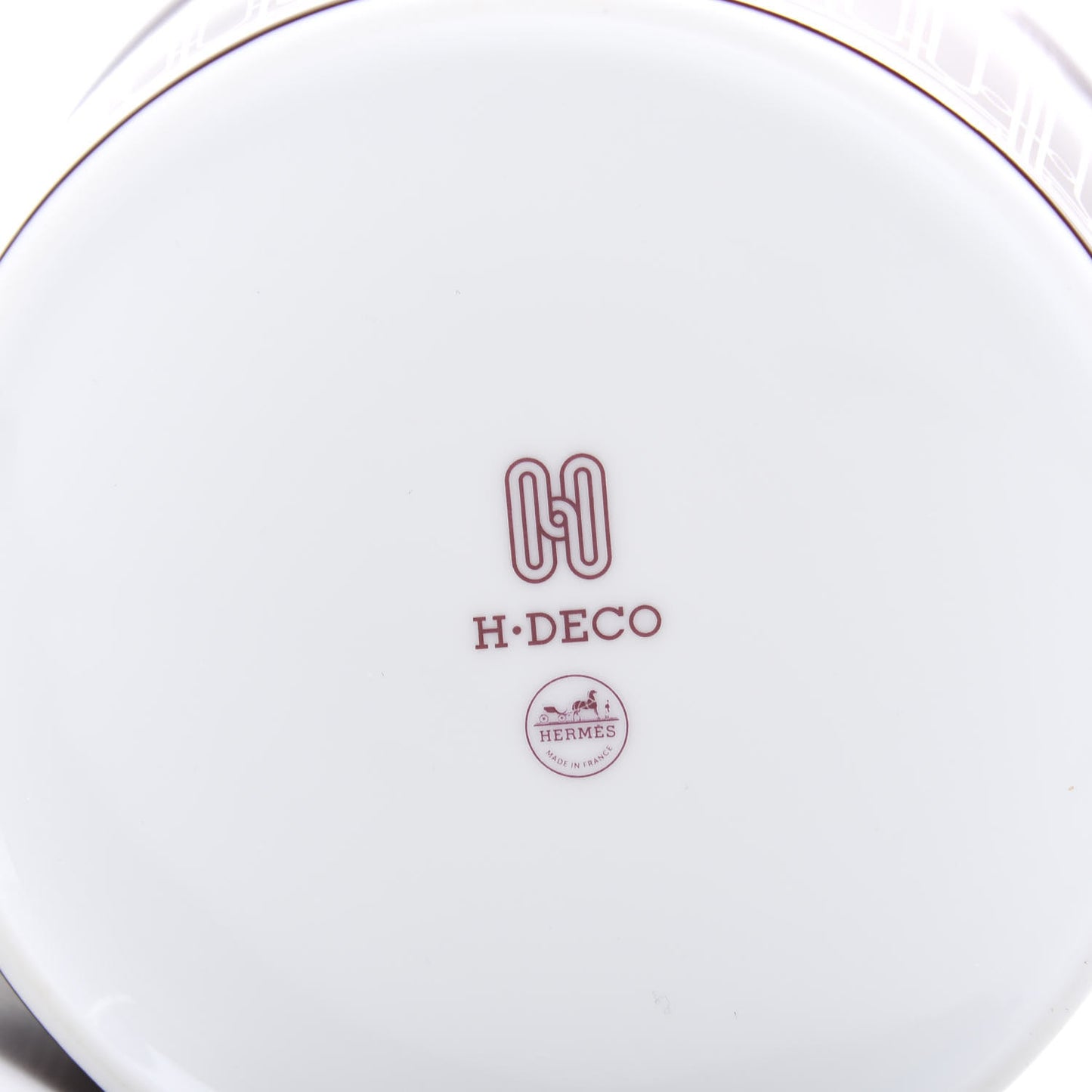 Porcelain H Deco Tea Set Rouge