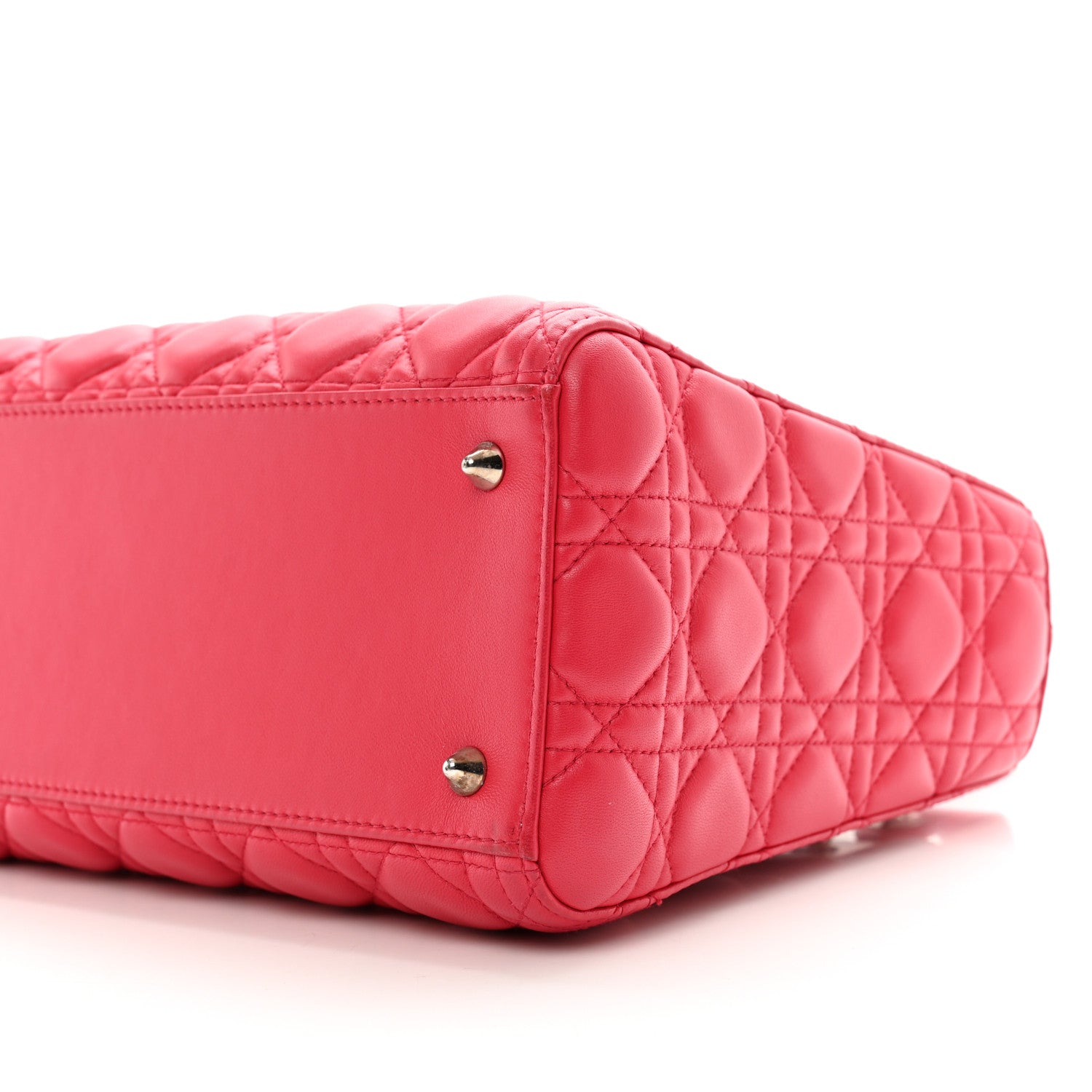 Christian Dior Lambskin Cannage Medium Lady Dior Pink 10 of 10