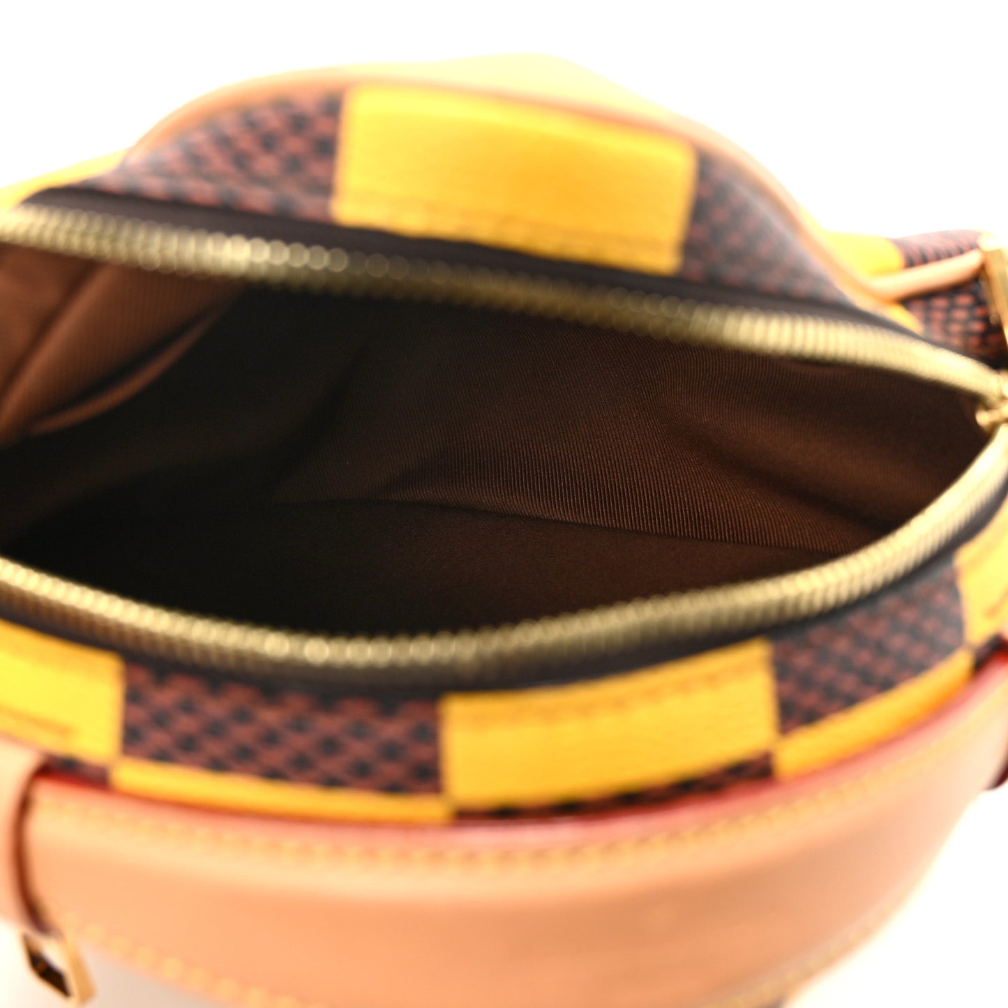 Damier Pop Chess Messenger Jaune Mat