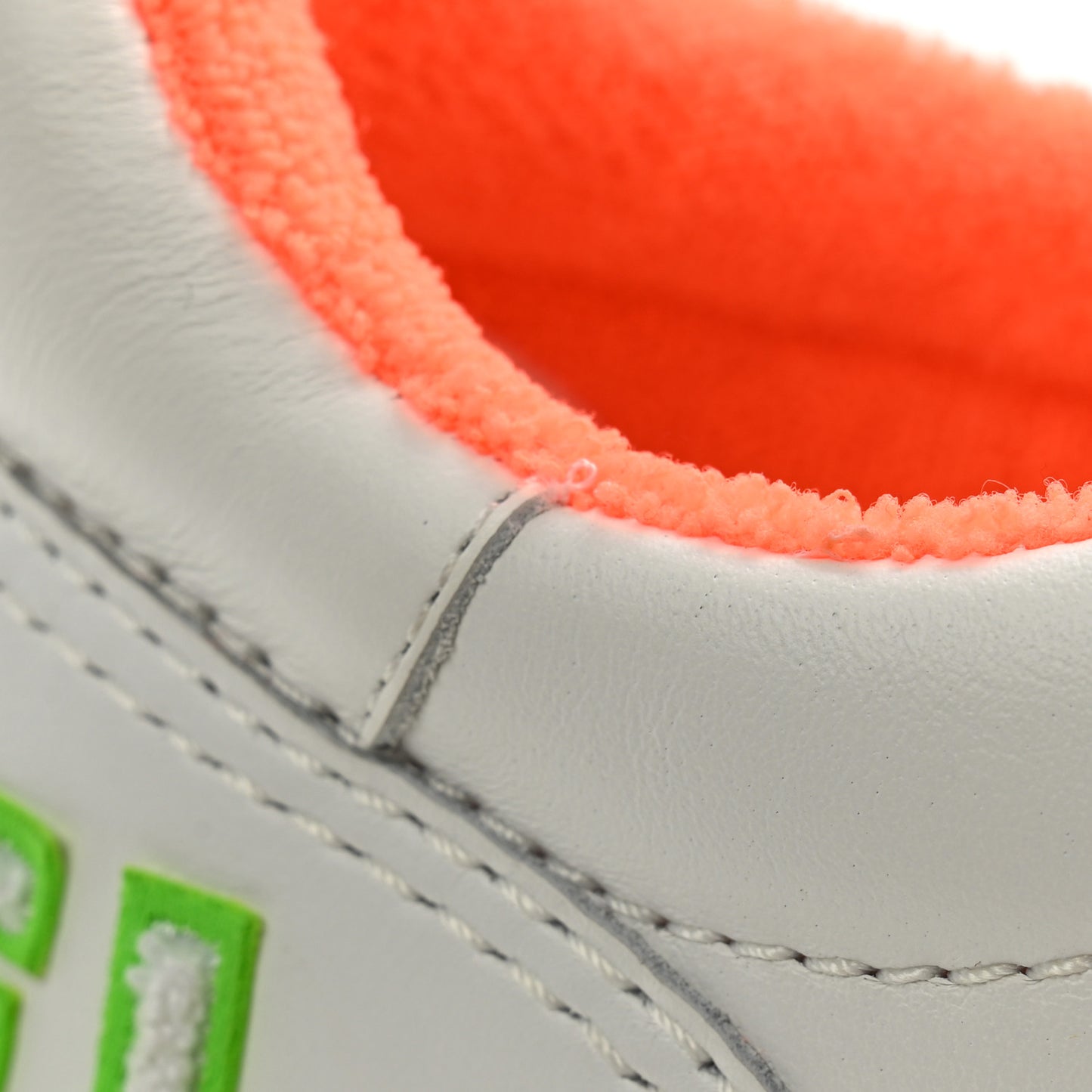 Calfskin Womens Logo Sneakers 40.5 White Multicolor
