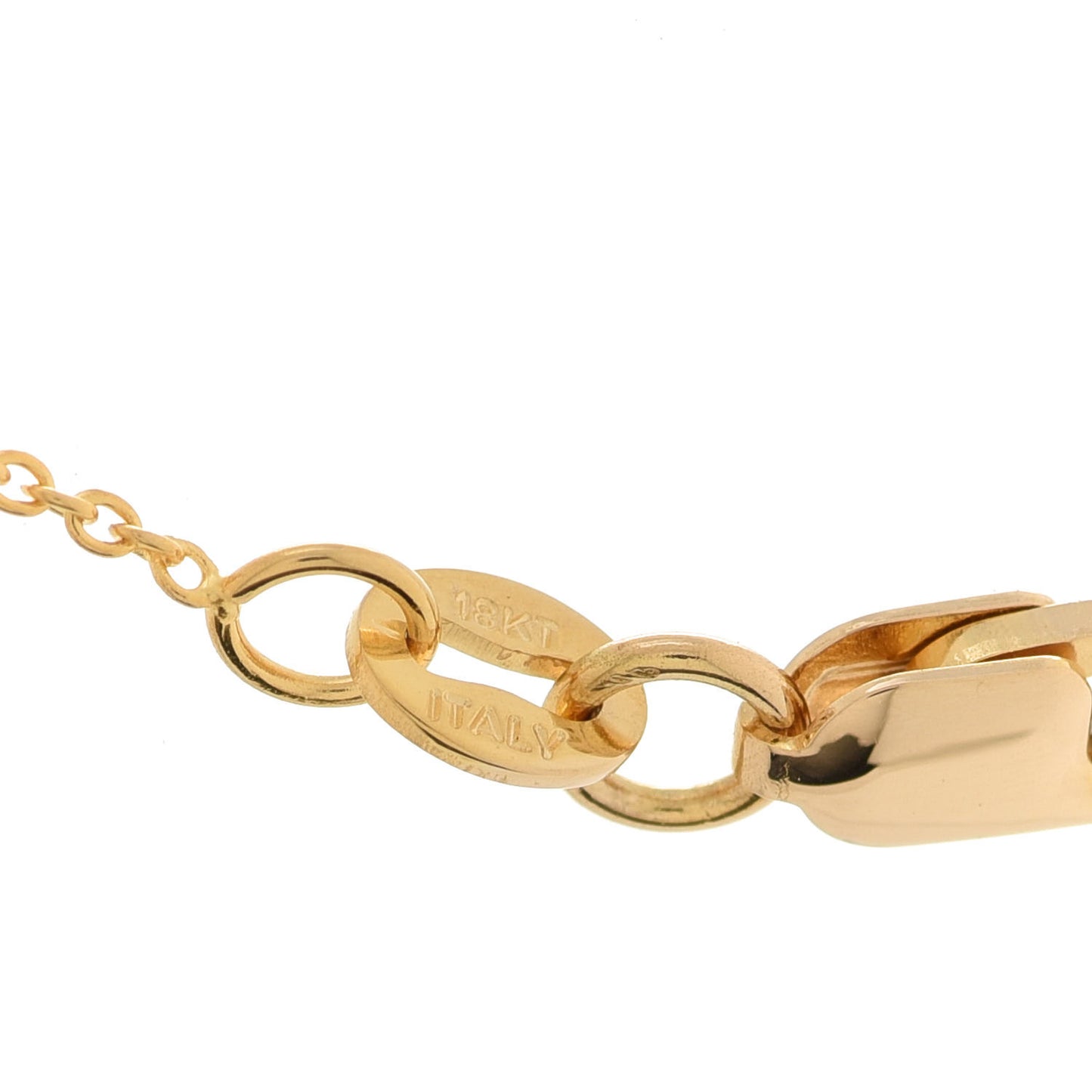 18K Yellow Gold .10ct Diamond Cross Pendant Necklace