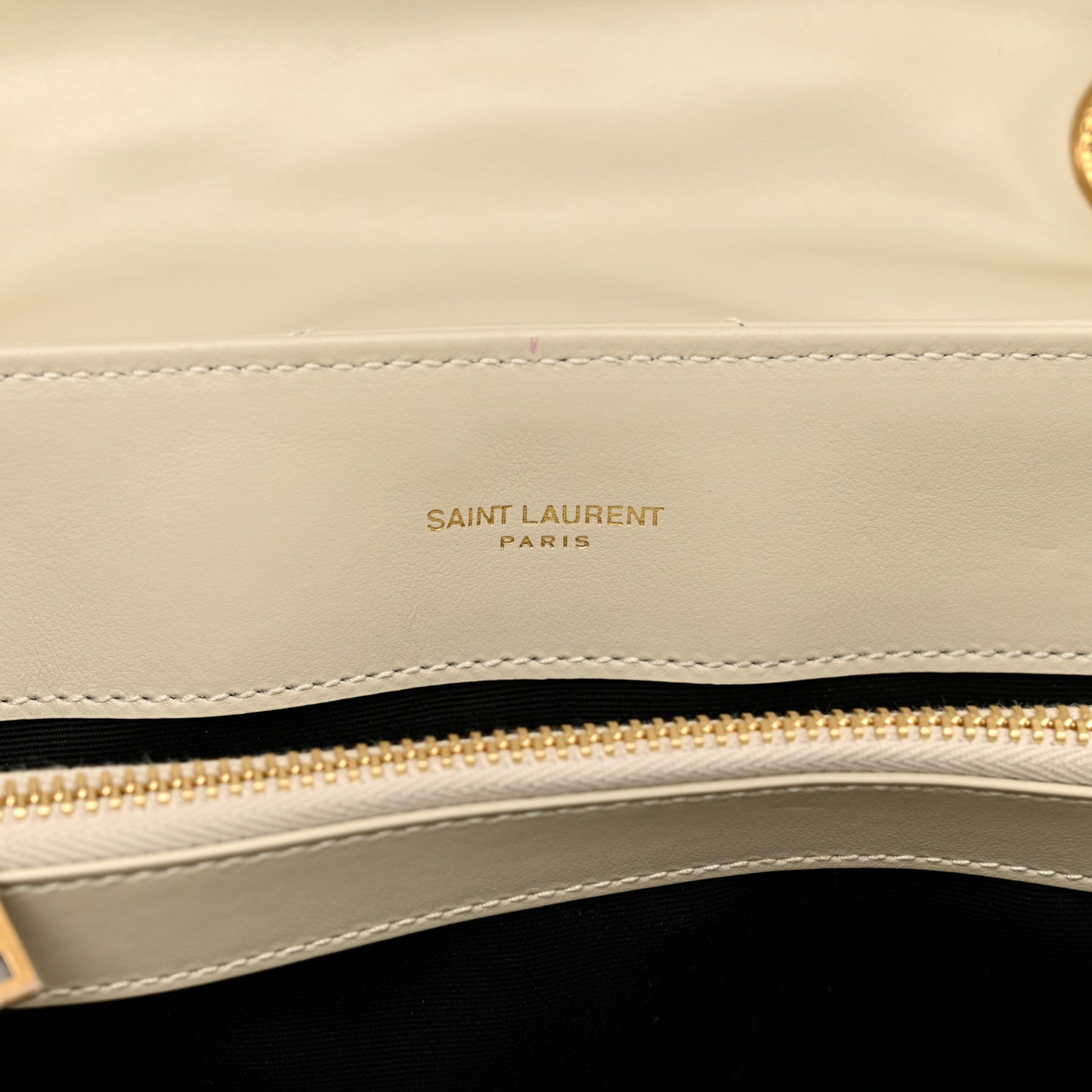 Calfskin Y Quilted Monogram Medium Loulou Chain Satchel Crema Soft