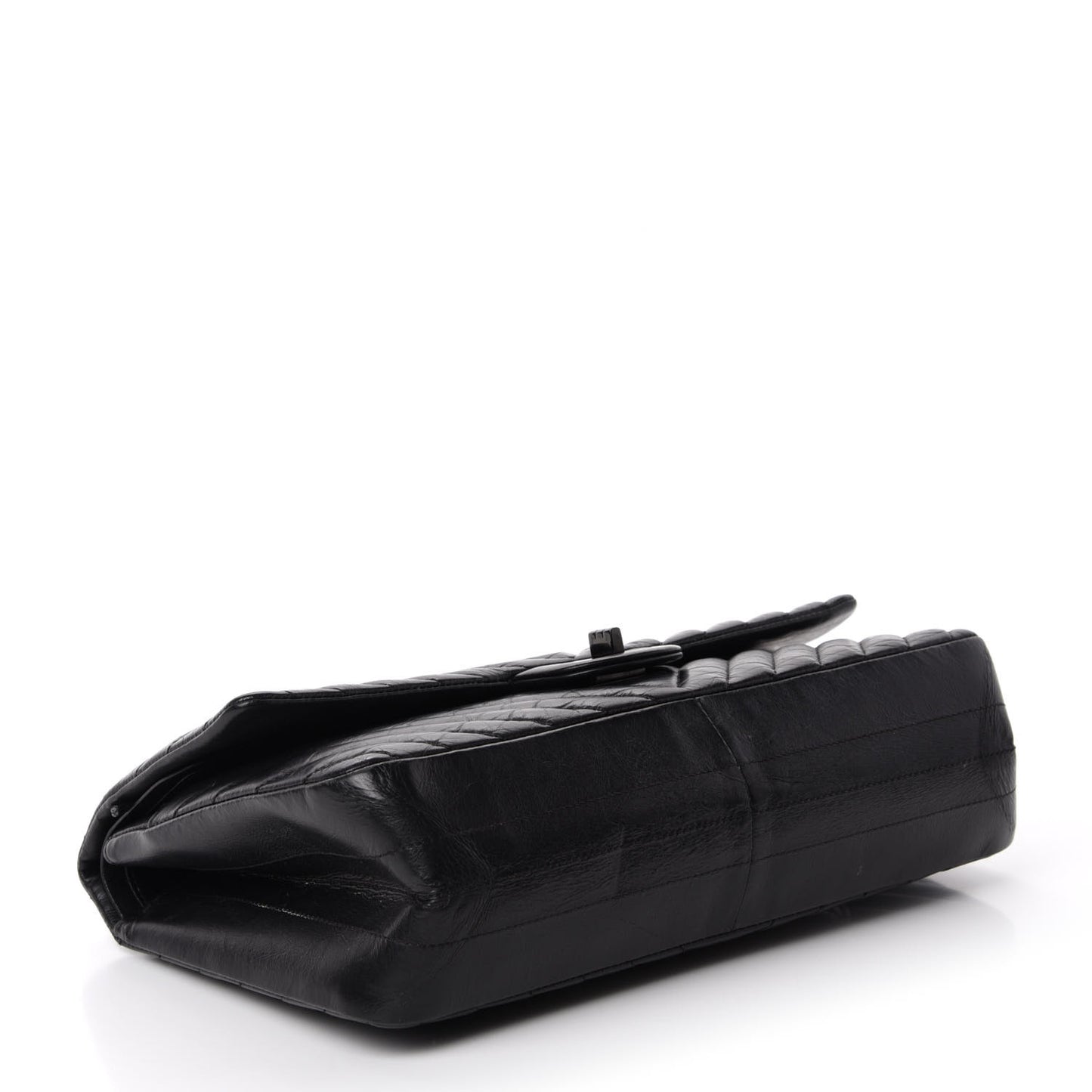 Aged Calfskin Chevron Quilted 2.55 Reissue 226 So Black