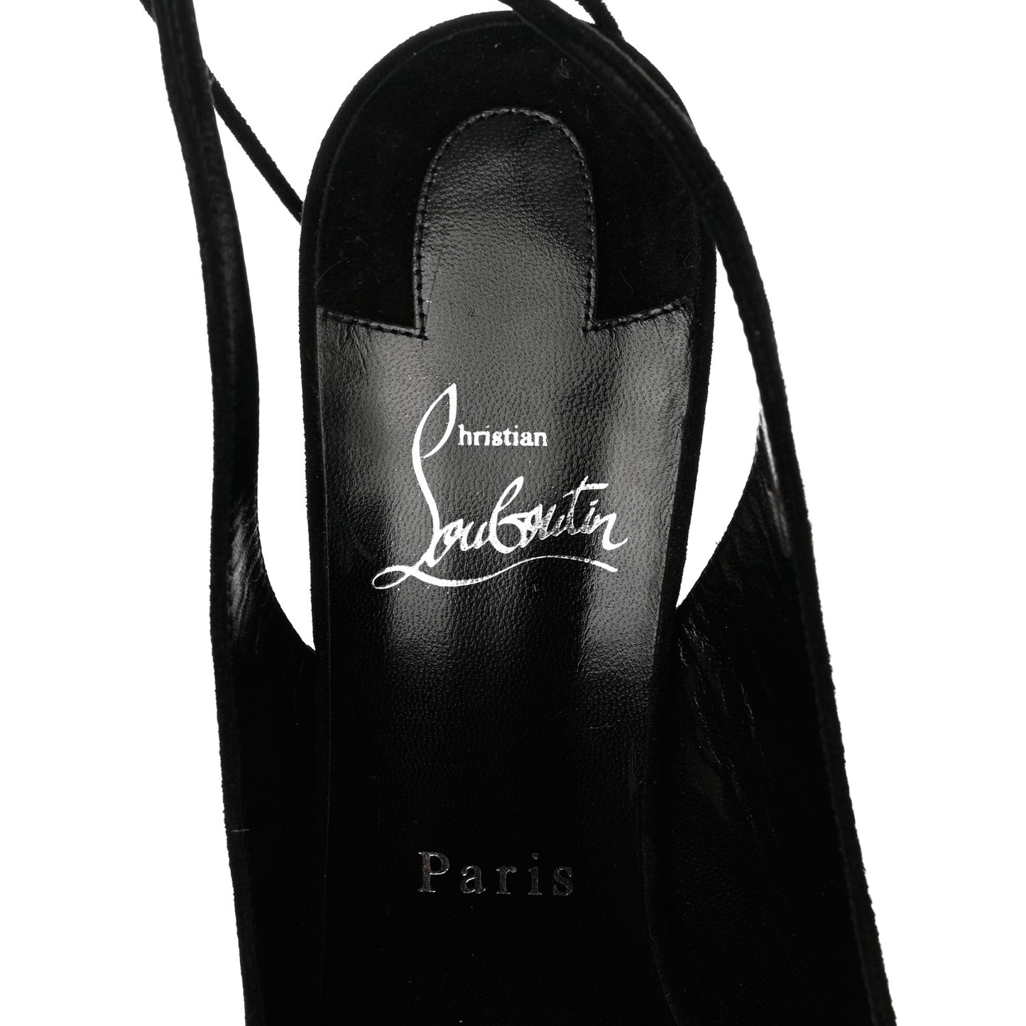 Veau Velours Lace Up NVP 120 Peep Toe Pump 39 Black