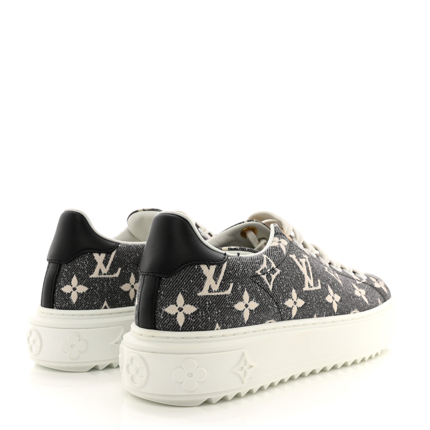 Denim Monogram Time Out Sneakers 36