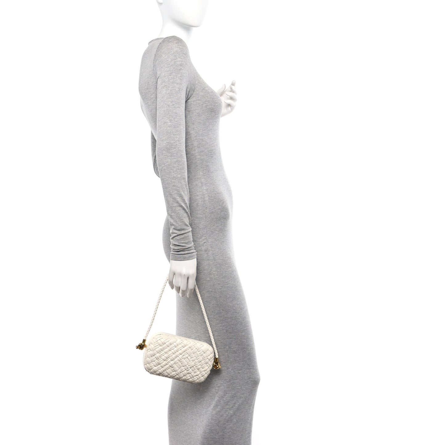 Foulard Intrecciato Knot On Strap White