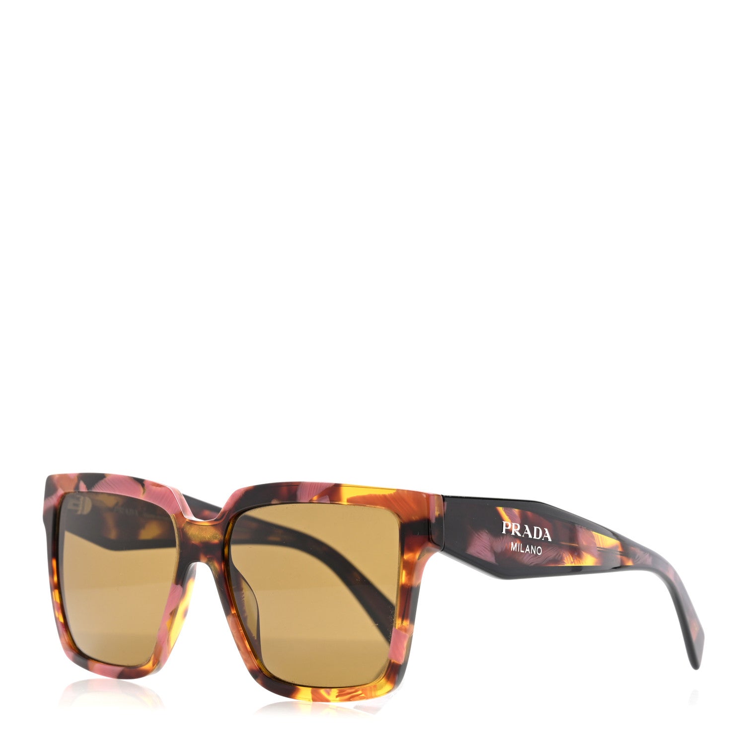 Prada Acetate Square Sunglasses SPR 24Z Tortoiseshell 1812243
