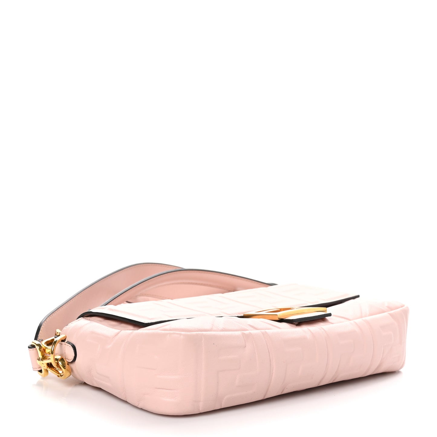Nappa FF 1974 Embossed Baguette Rosa Bourbon