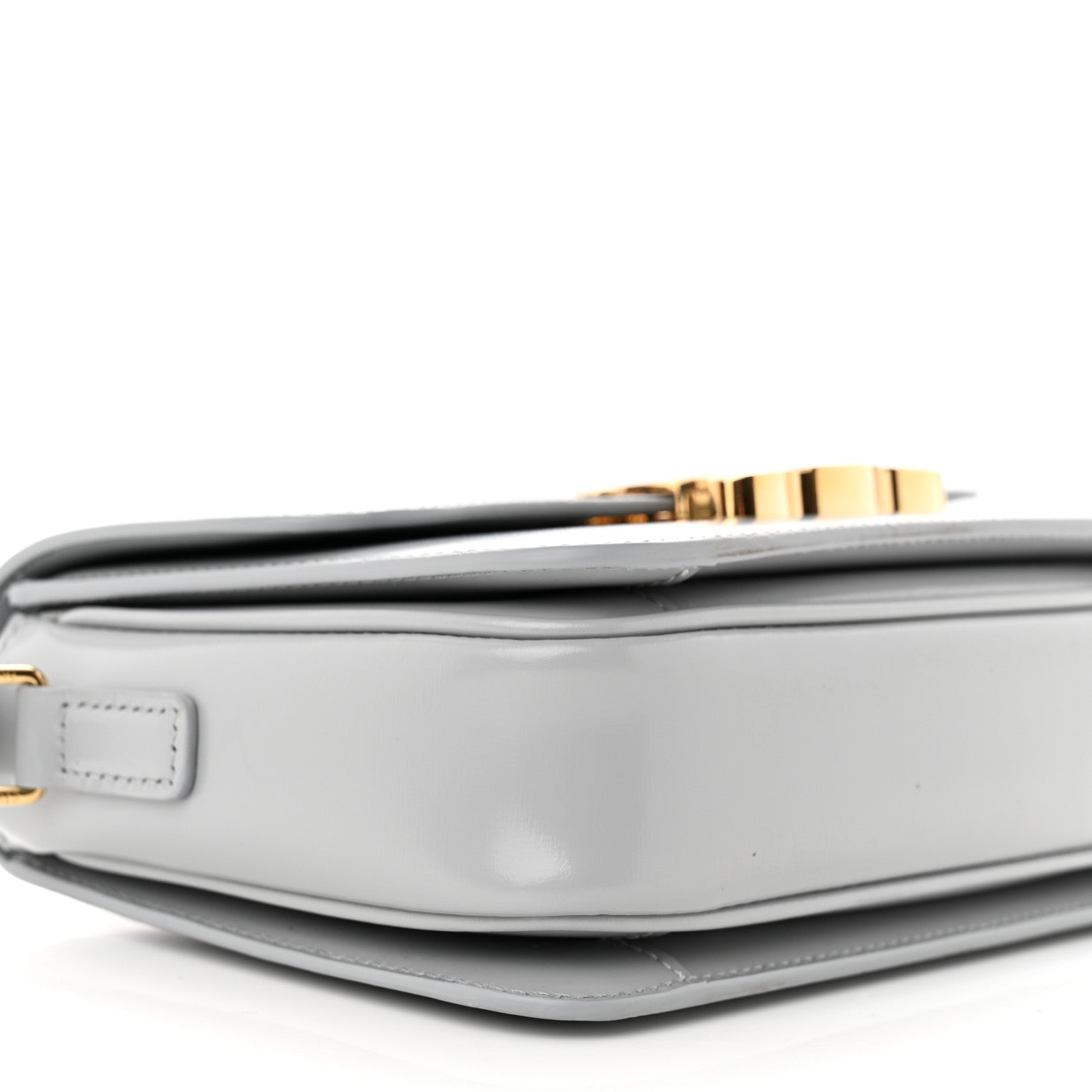 Celine Shiny Calfskin Teen Triomphe Pearl Blue 9 of 11