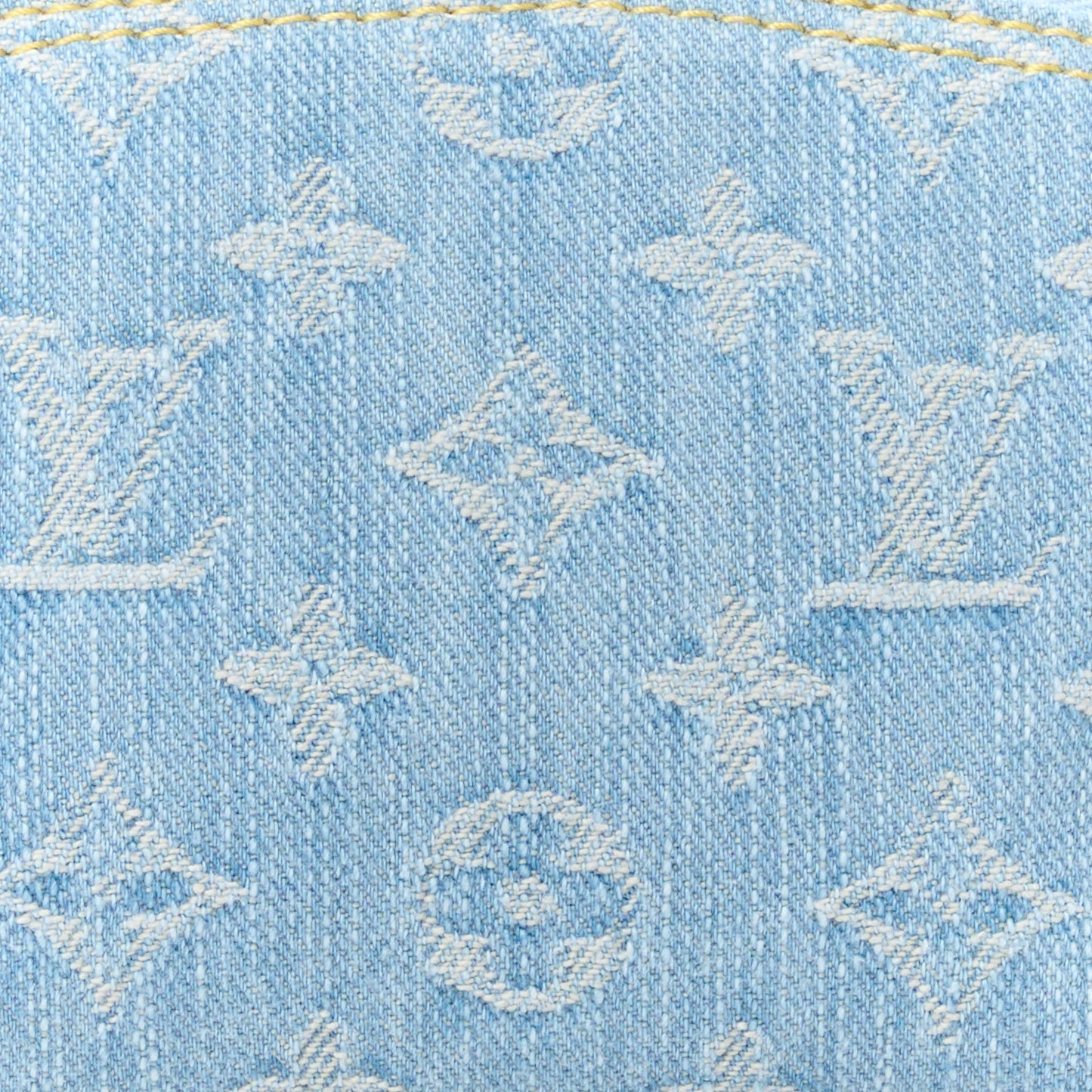 LOUIS VUITTON Denim Monogram Pochette Cosmetique PM Sky Blue