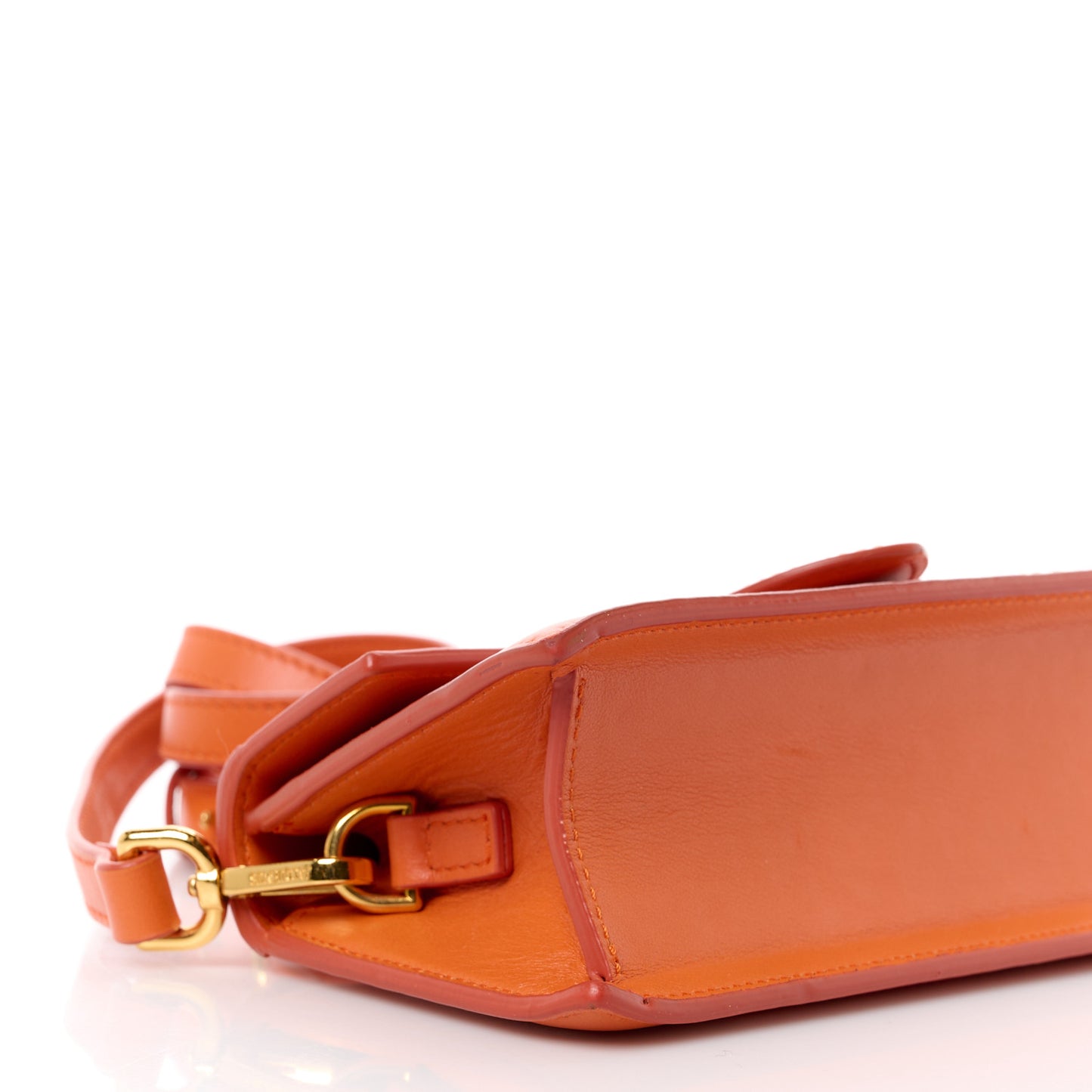 Smooth Calfskin Le Bambino Dark Orange