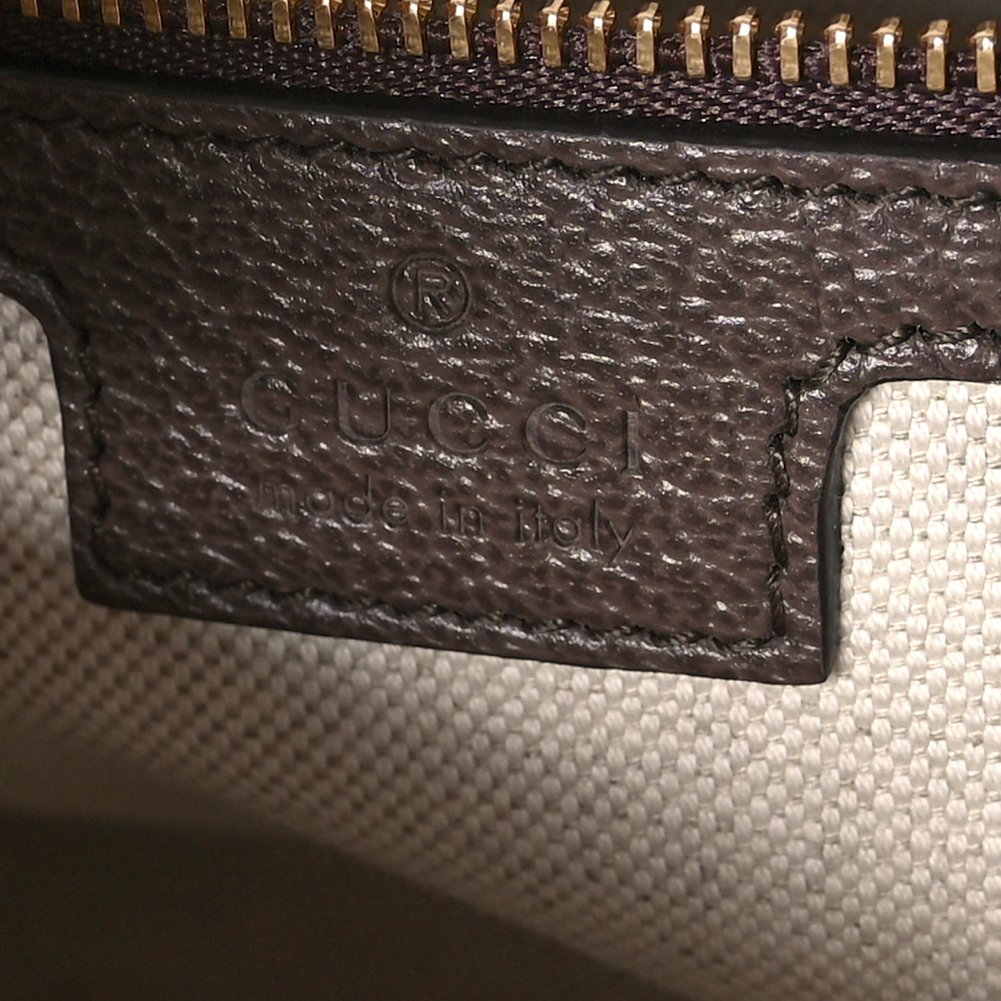 GG Supreme Monogram Web Small Ophidia Top Handle Bag Beige Ebony