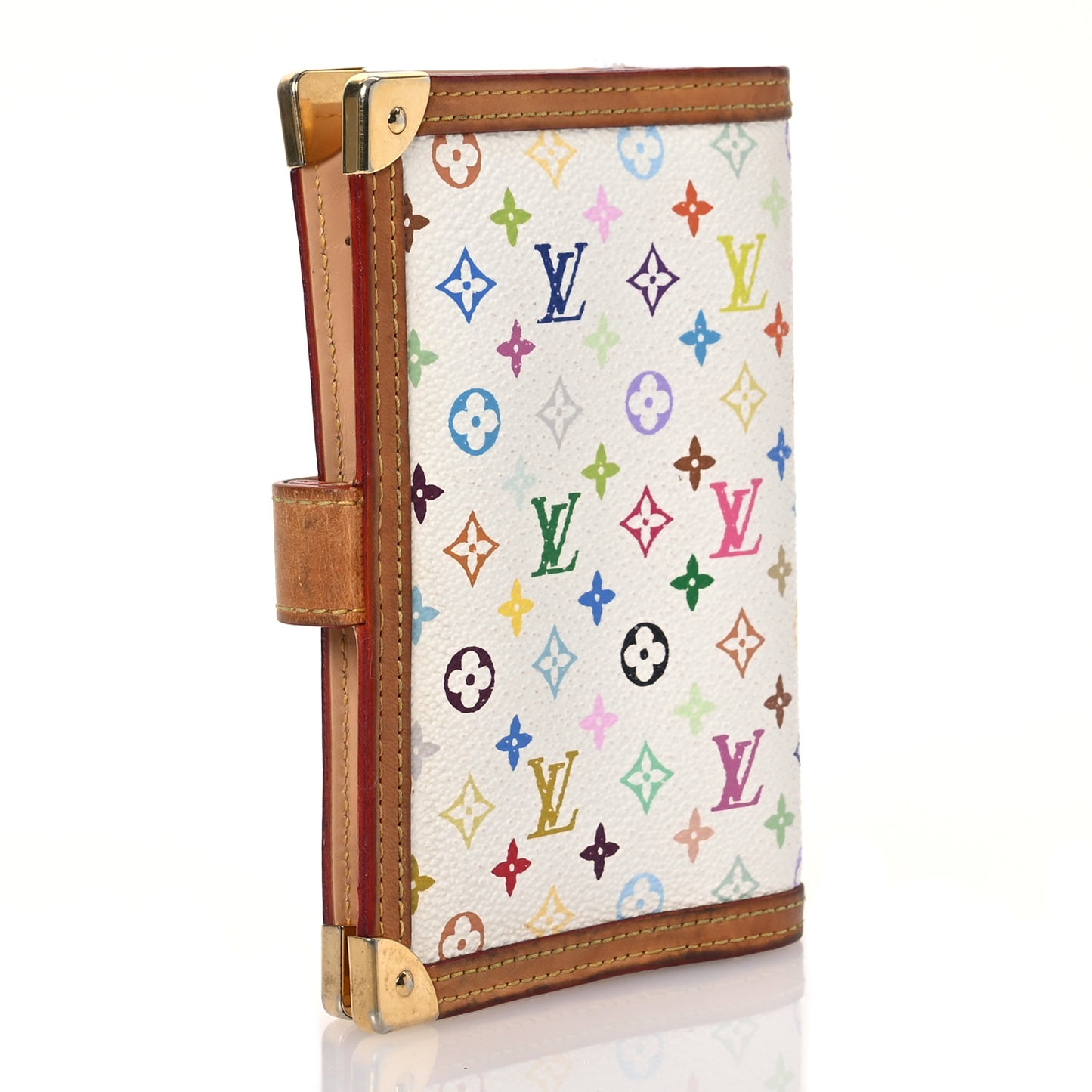Monogram Multicolor Small Ring Agenda Cover White