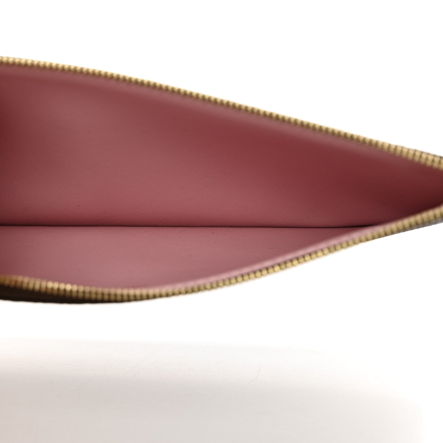 Monogram Felicie Chain Wallet Zippered Insert Rose Ballerine