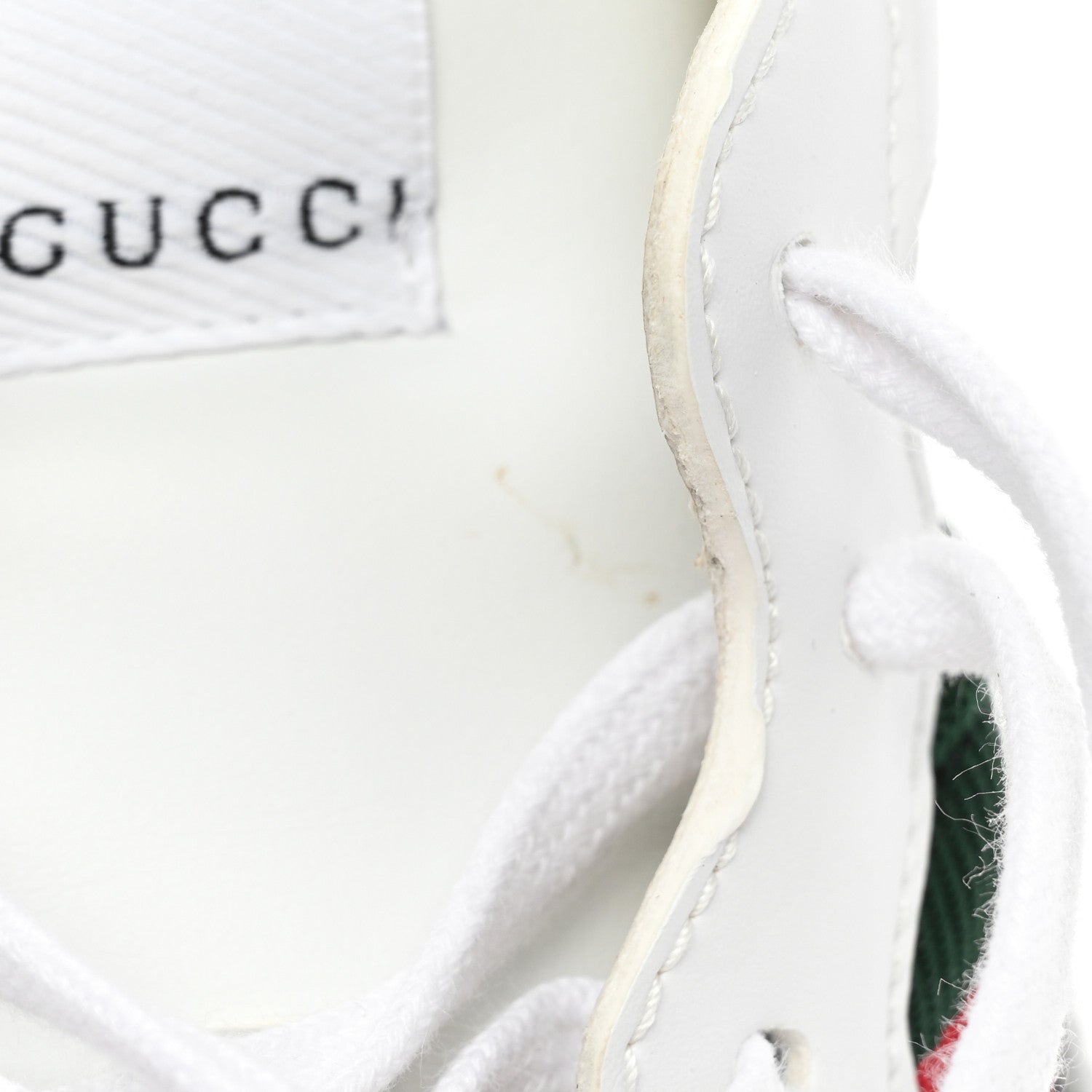 Gucci Demetra Web Mens Rhyton Cut Out Sneakers 9.5 Great White Grey 10 of 13