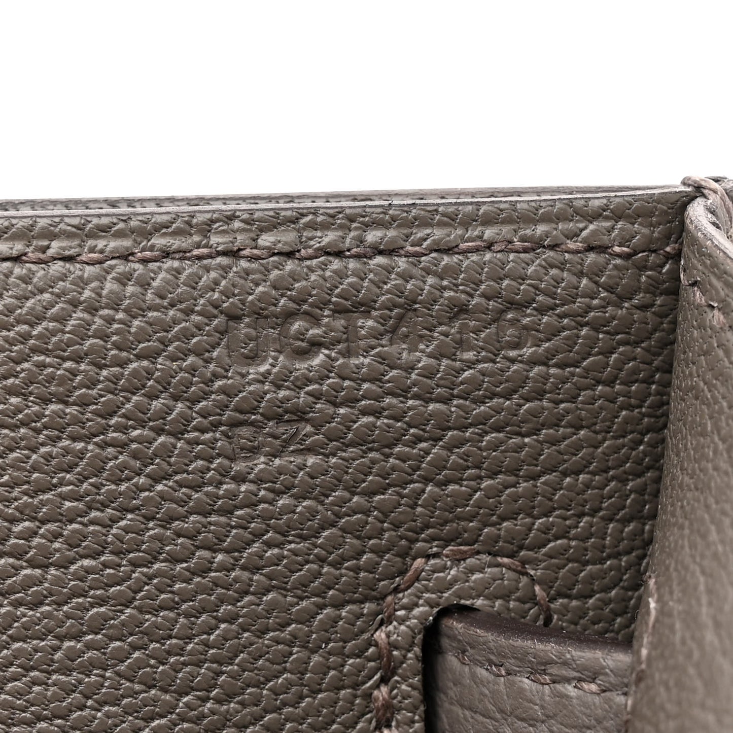 Togo Kelly Depeches 25 Pouch Etain