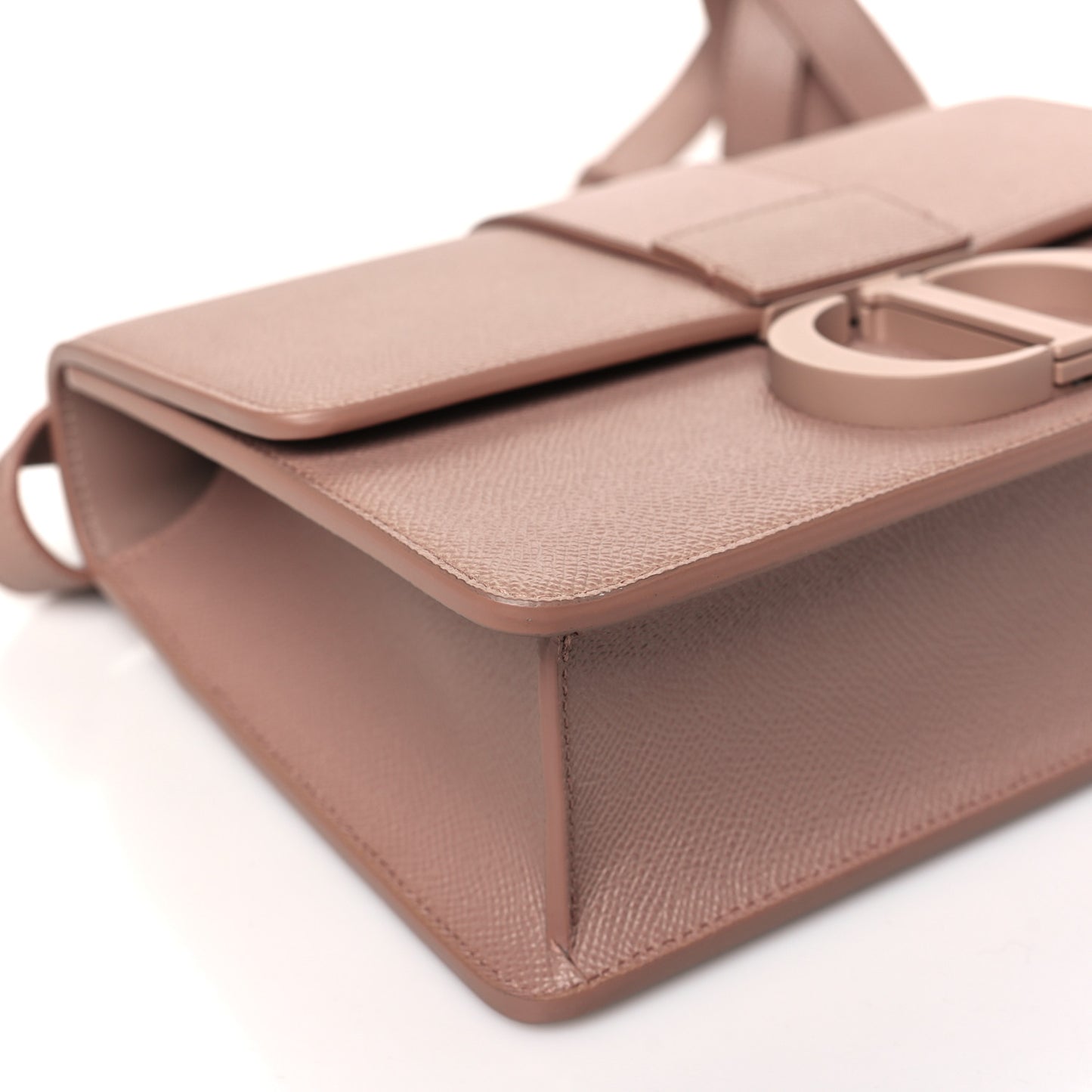 Ultra Matte Grained Calfskin 30 Montaigne Flap Bag Fard