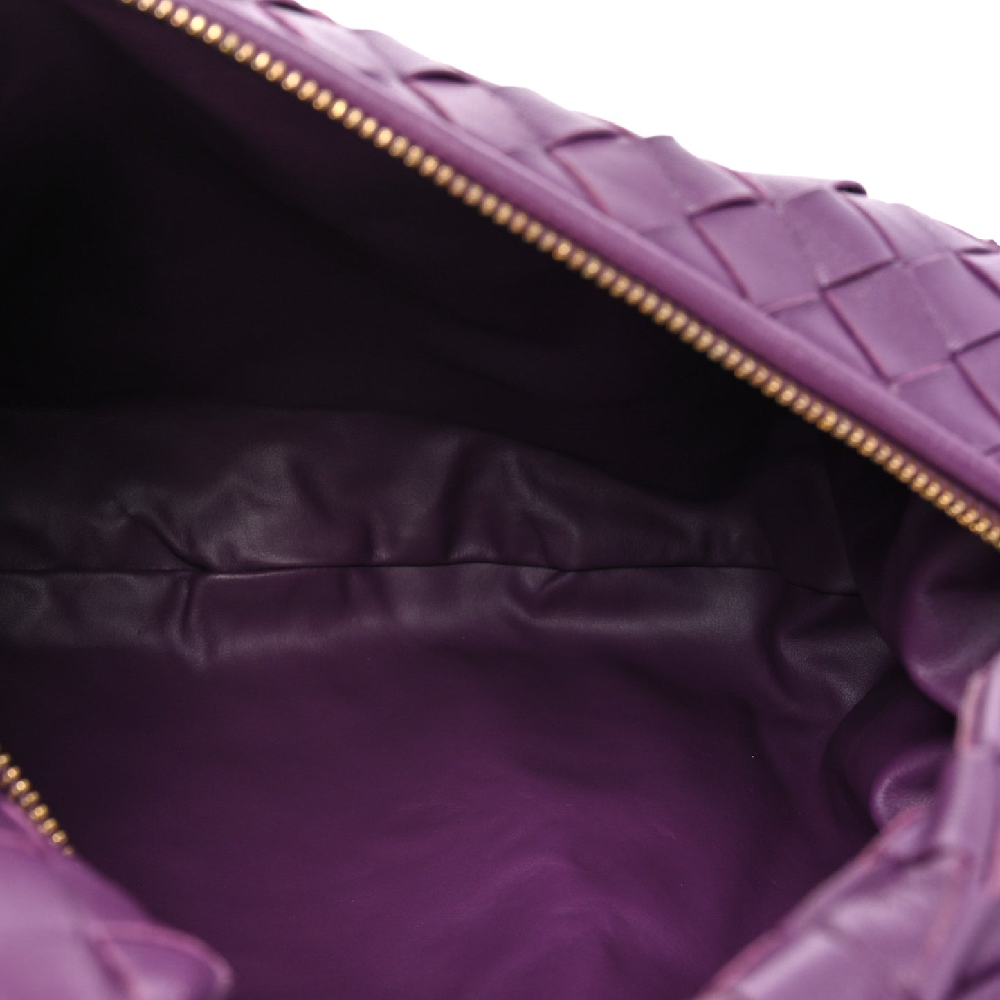 Nappa Intrecciato Teen Jodie Hobo Eggplant