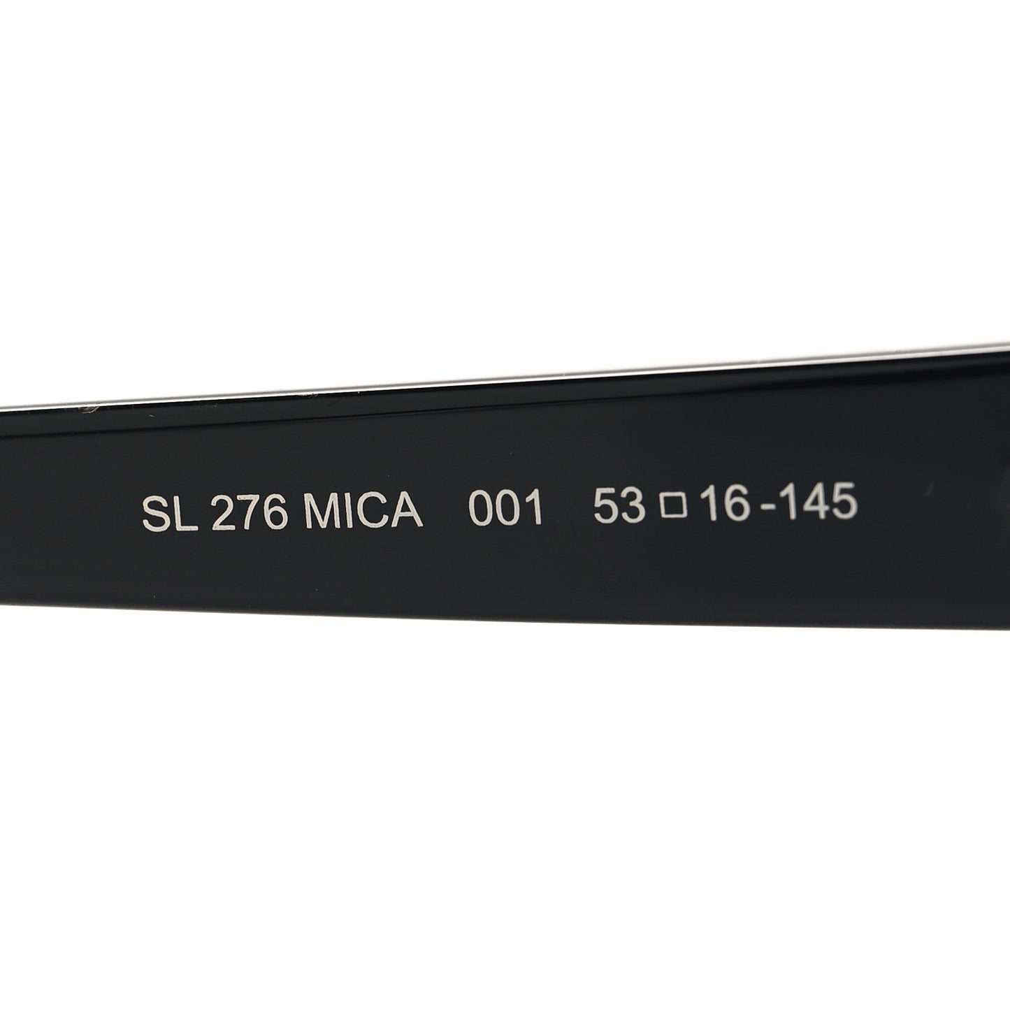 SAINT LAURENT Acetate Mica Cat Eye Sunglasses SL 276 Black