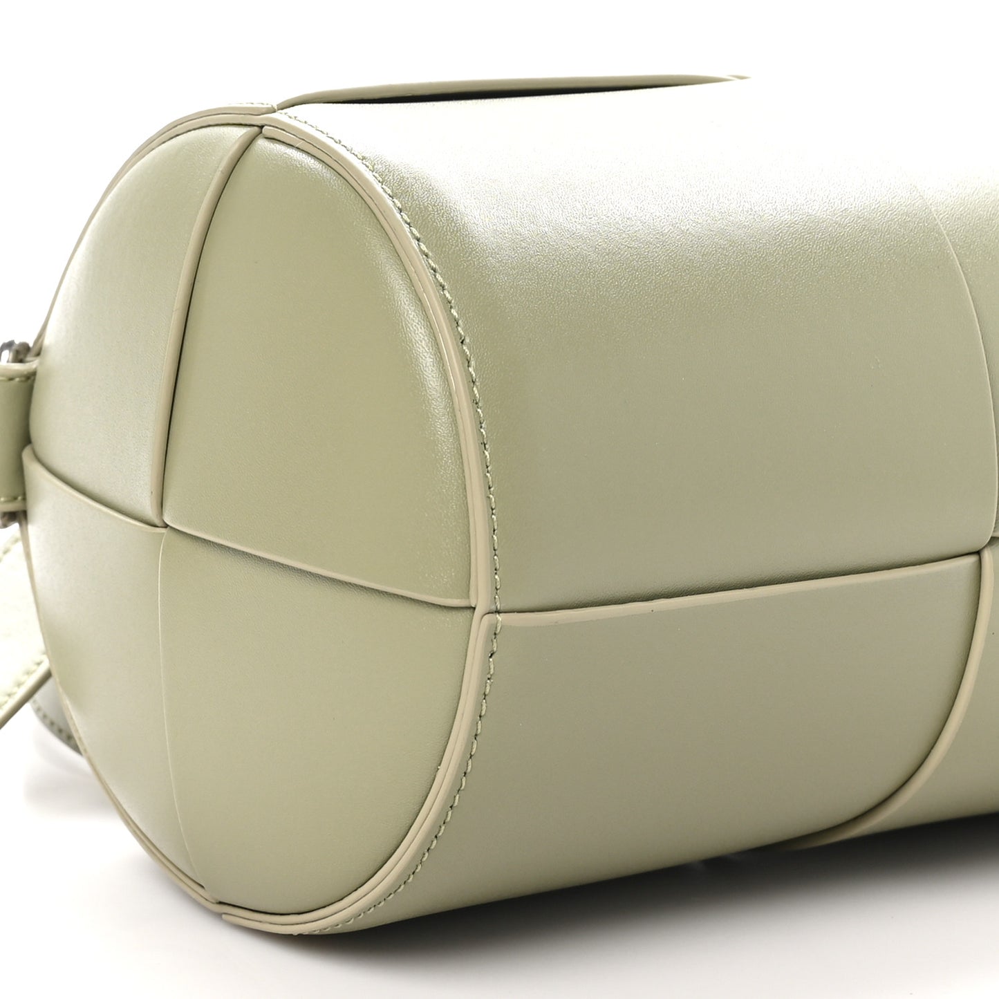 Calfskin Maxi Intreccio Medium Canette Crossbody Bag Green