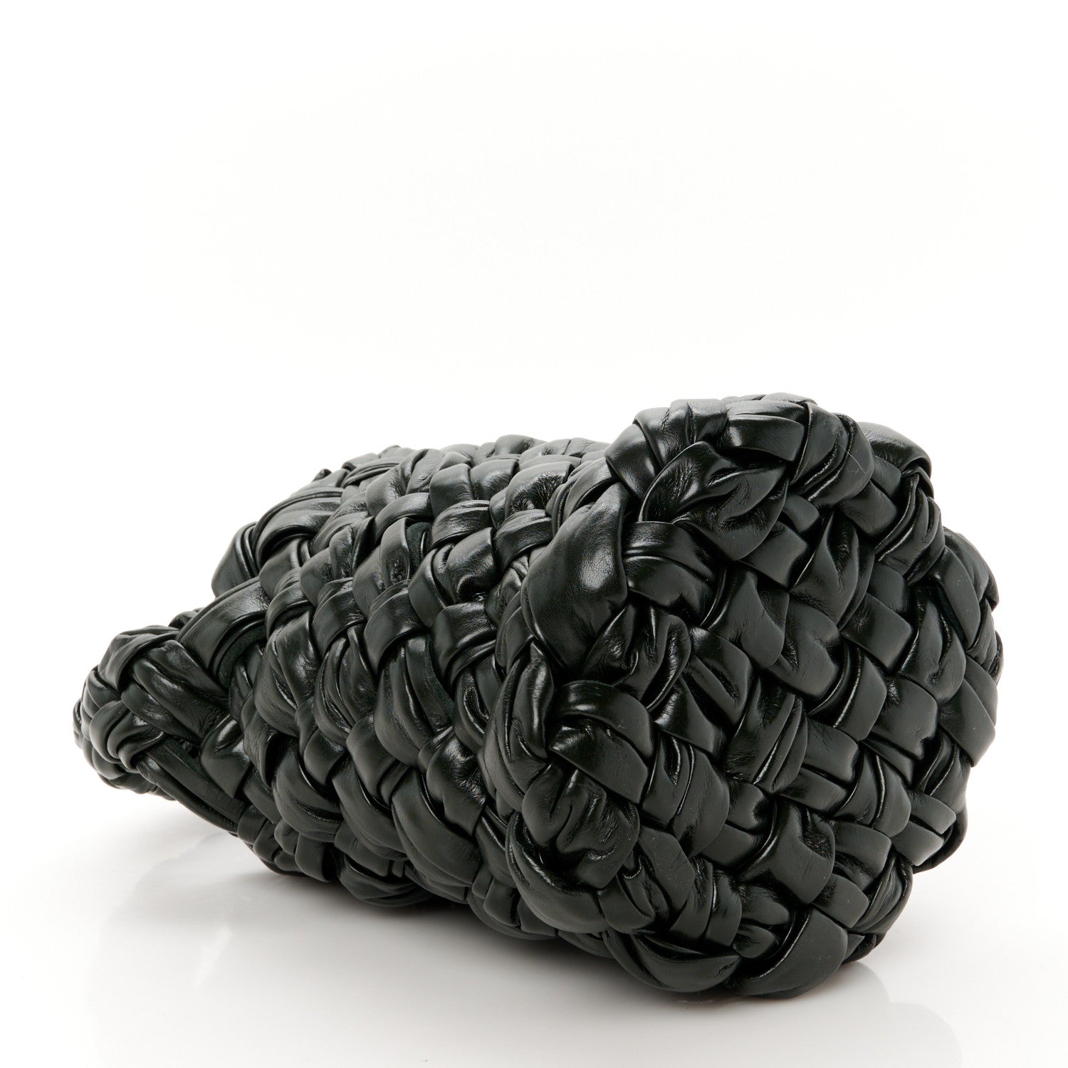 Bottega Veneta Calfskin Intrecciato Kalimero Bucket Bag Dark Green 5 of 11