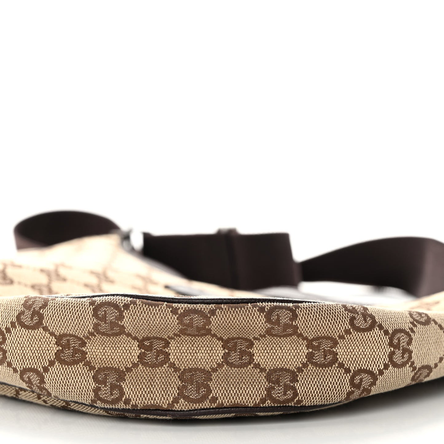 Monogram Medium Half Moon Hobo Dark Brown