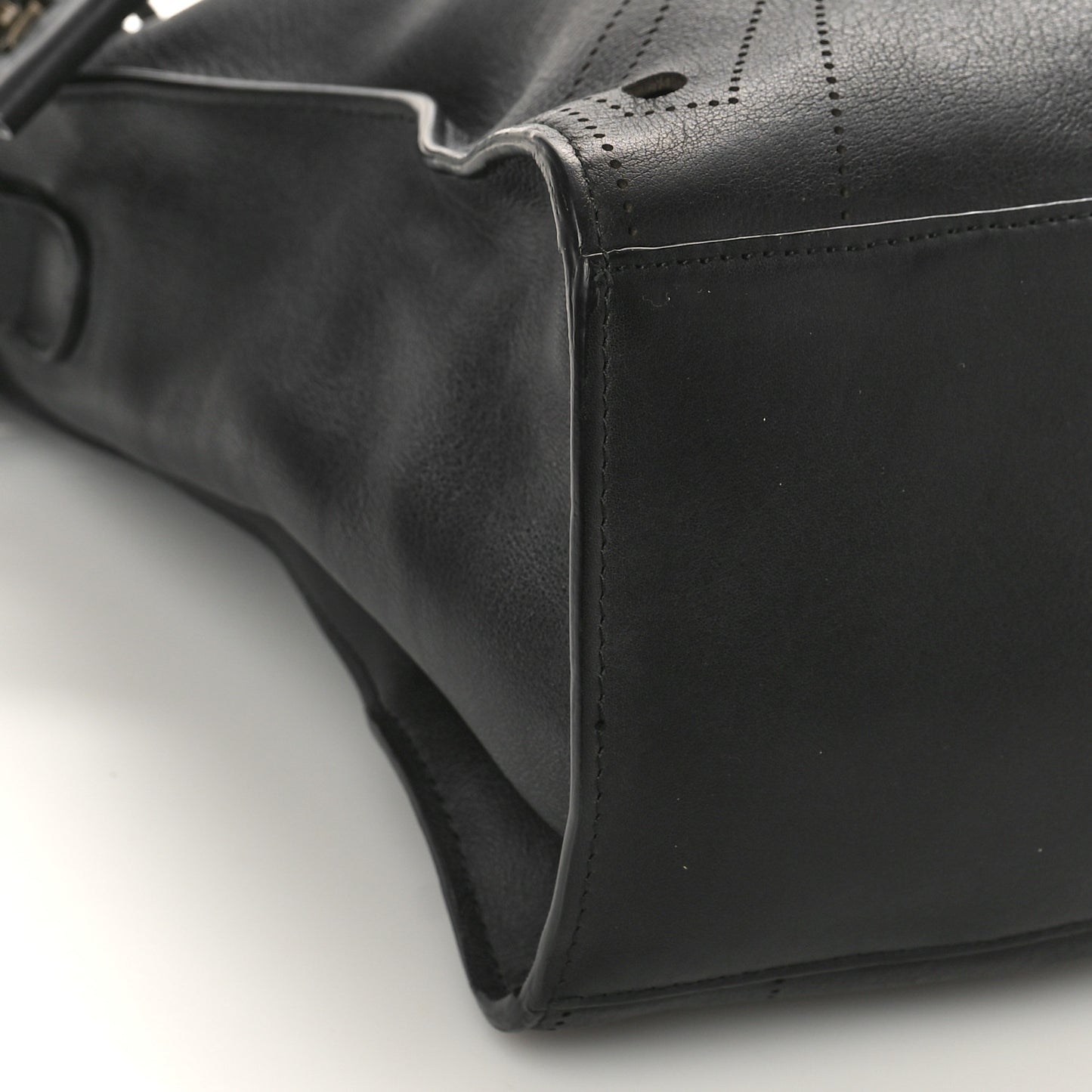 Veau Soyeux Perforated Blackout Hardware City Black