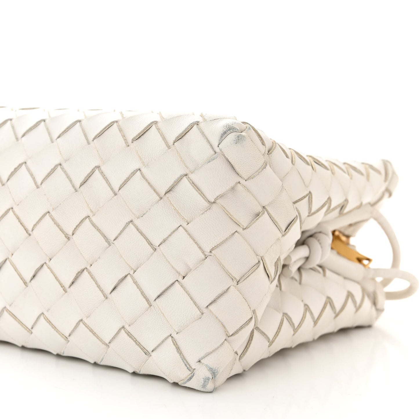 Nappa Intrecciato Small Loop Camera Bag Chalk