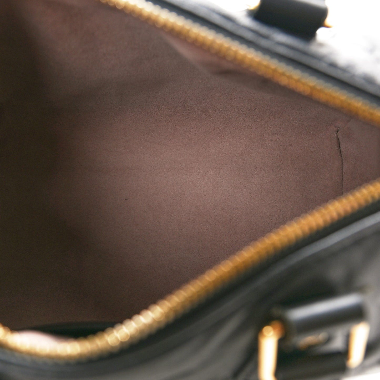 Lambskin Embossed Monogram Speedy 22 Bandouliere Black