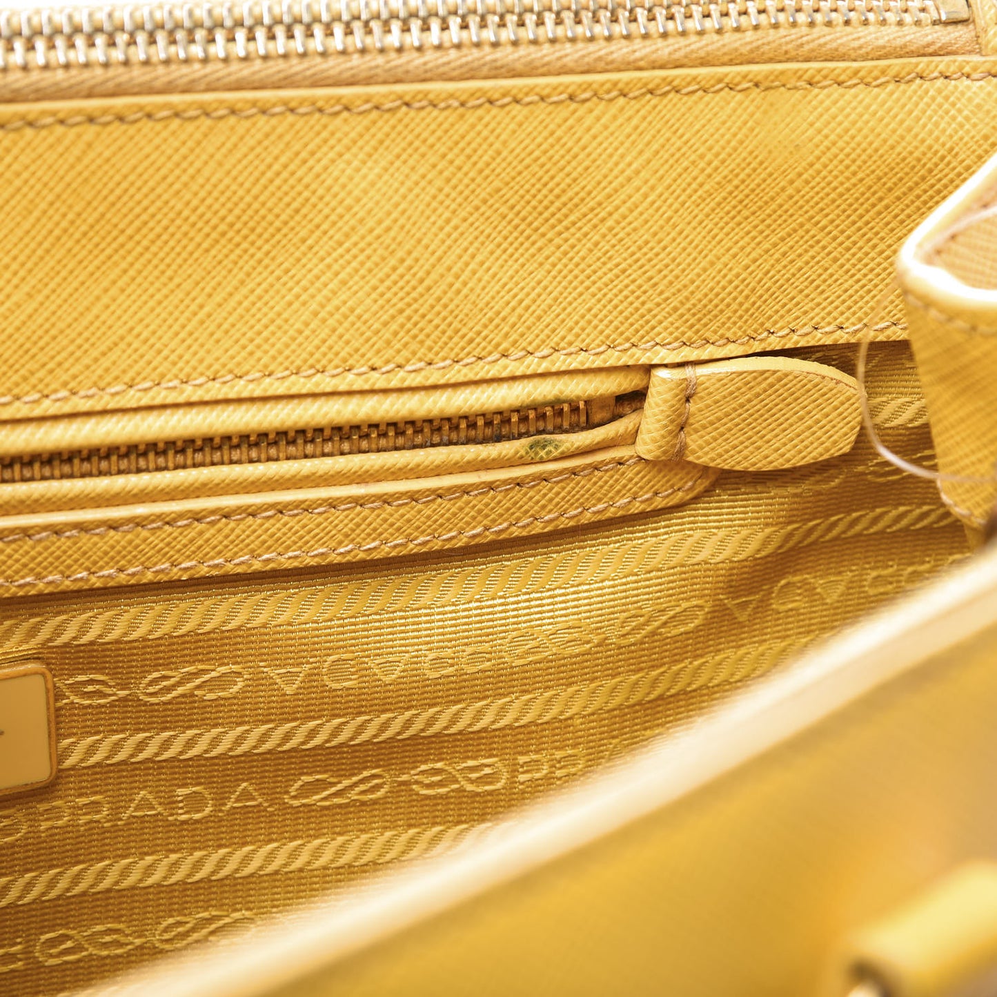 Saffiano Small Galleria Double Zip Tote Mimosa