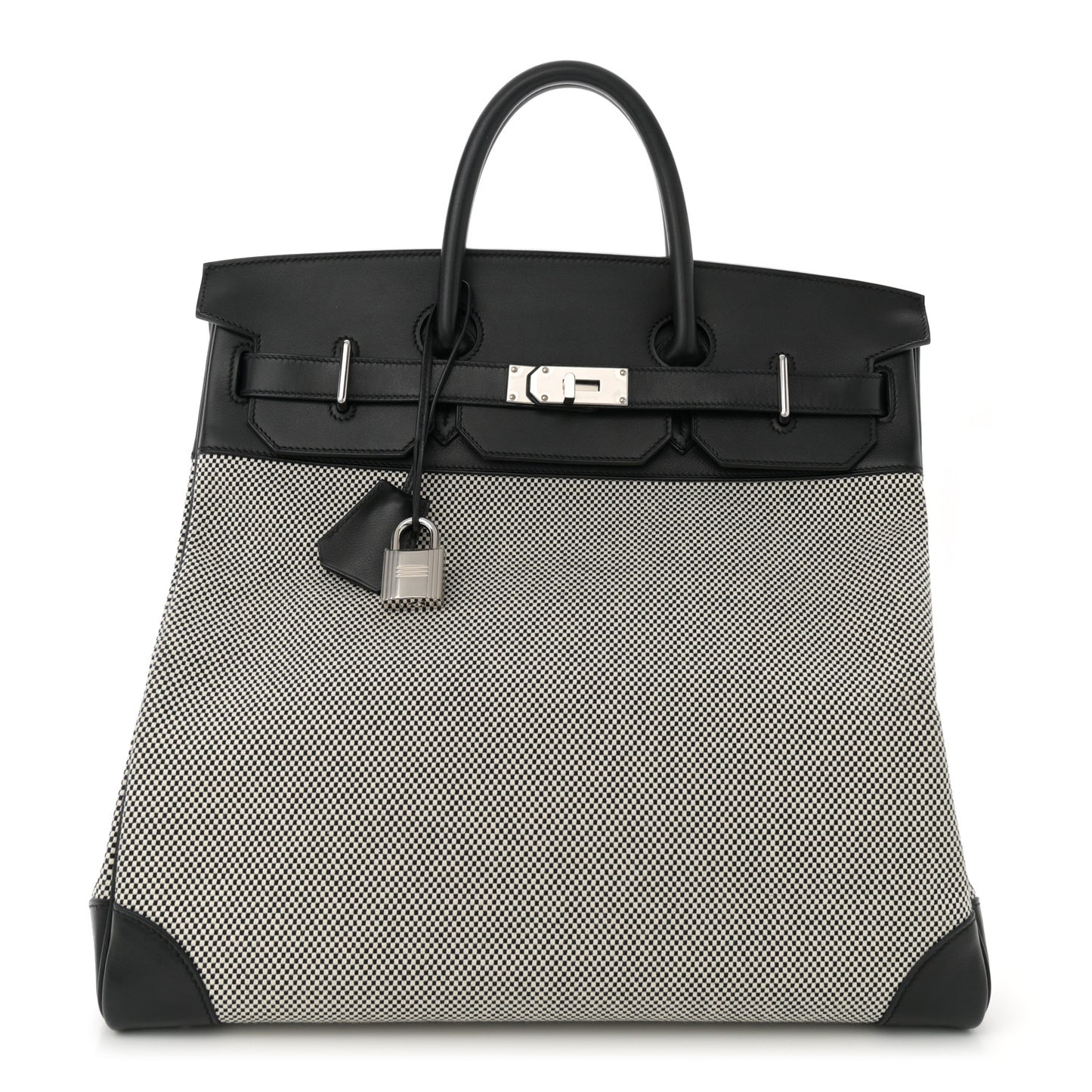 Hunter Criss Viking Evergrain HAC Birkin 40 Ecru Black