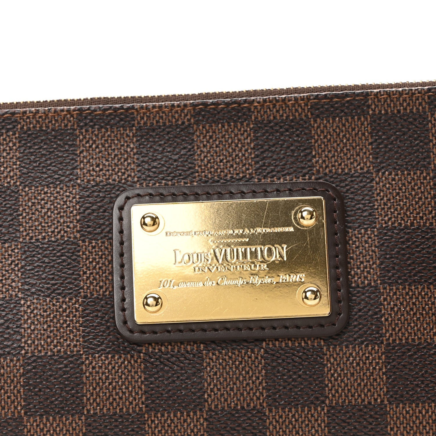 Louis Vuitton Damier Ebene Eva Clutch 6 of 9