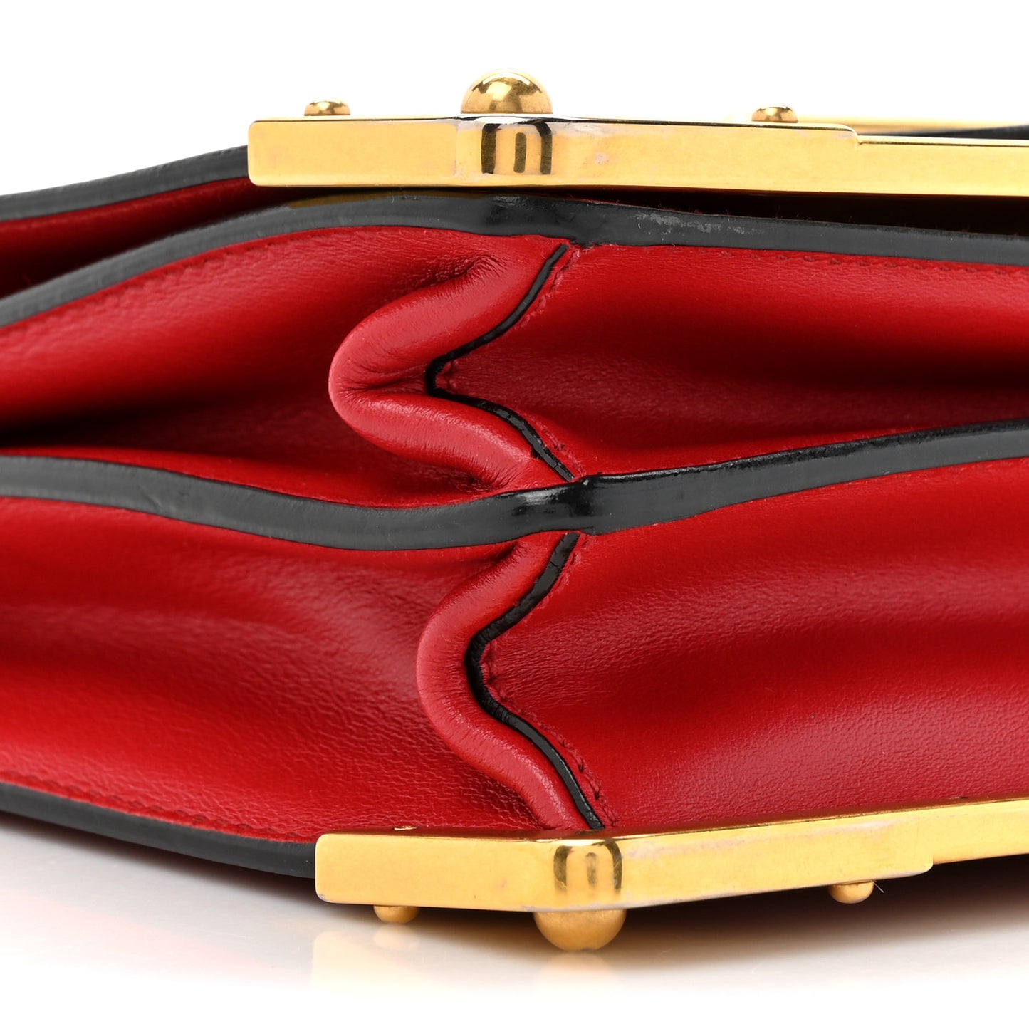 City Calfskin Saffiano Cahier Bag Fuoco Black