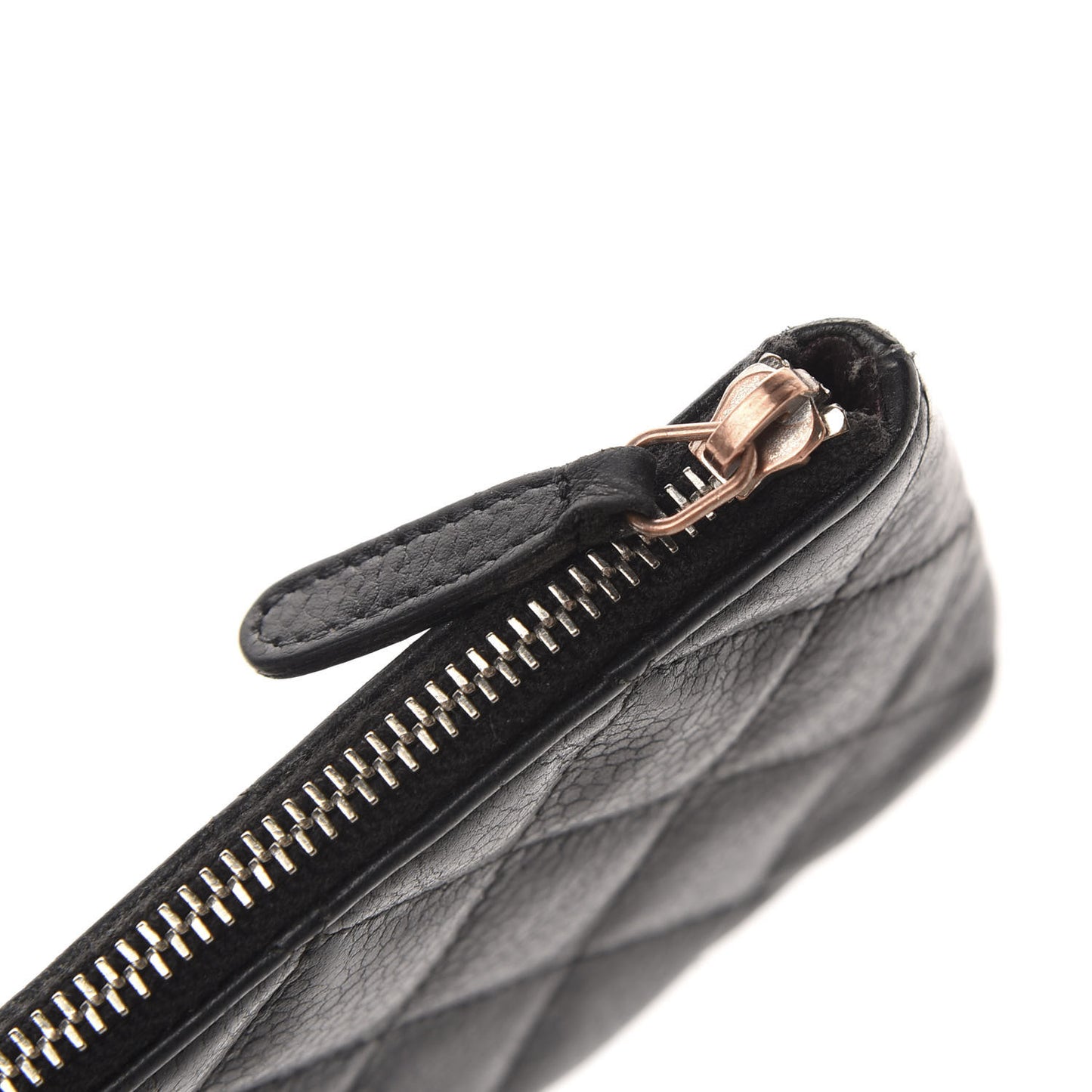 Caviar Quilted Key Holder Case Black