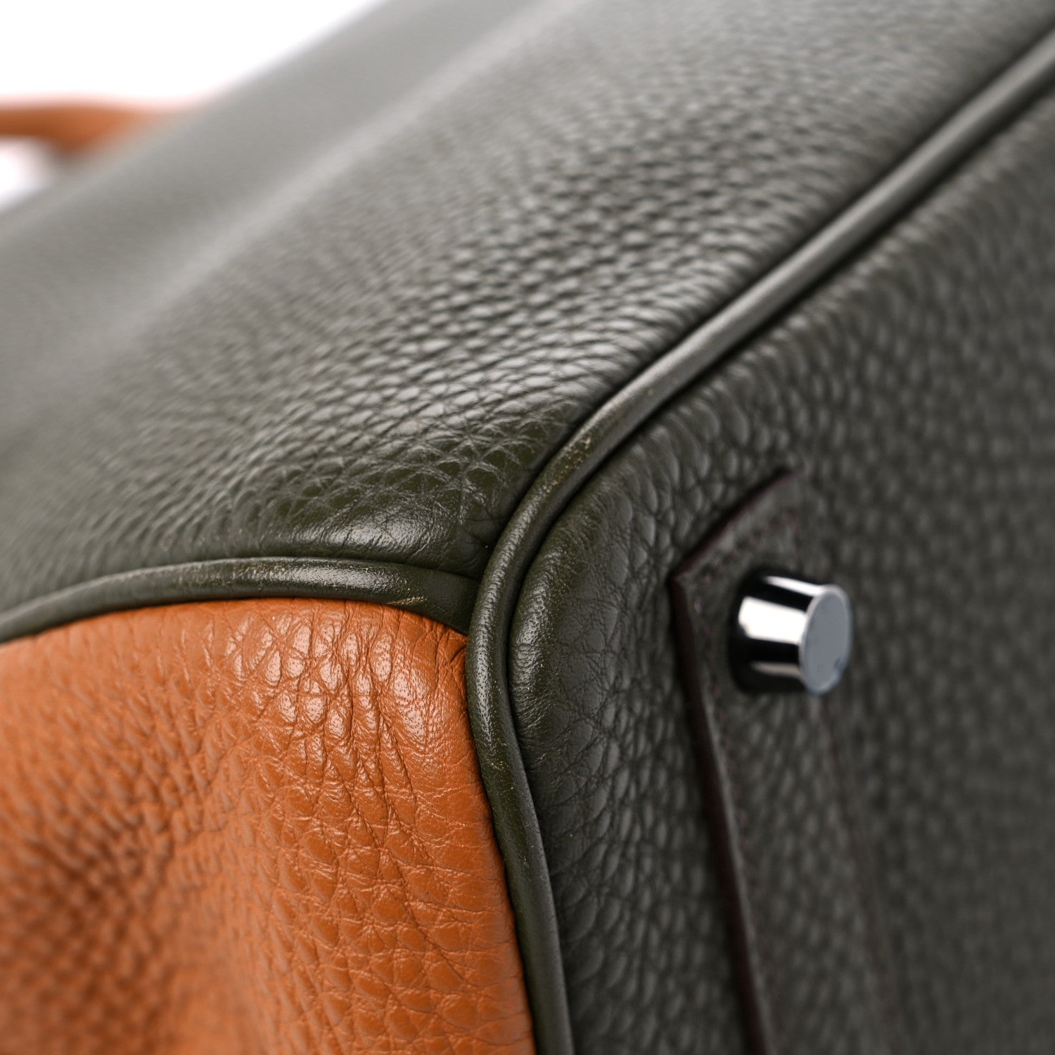 Hermes Fjord Togo Birkin HAC 32 Vert Anis Gold Vert Olive 10 of 16