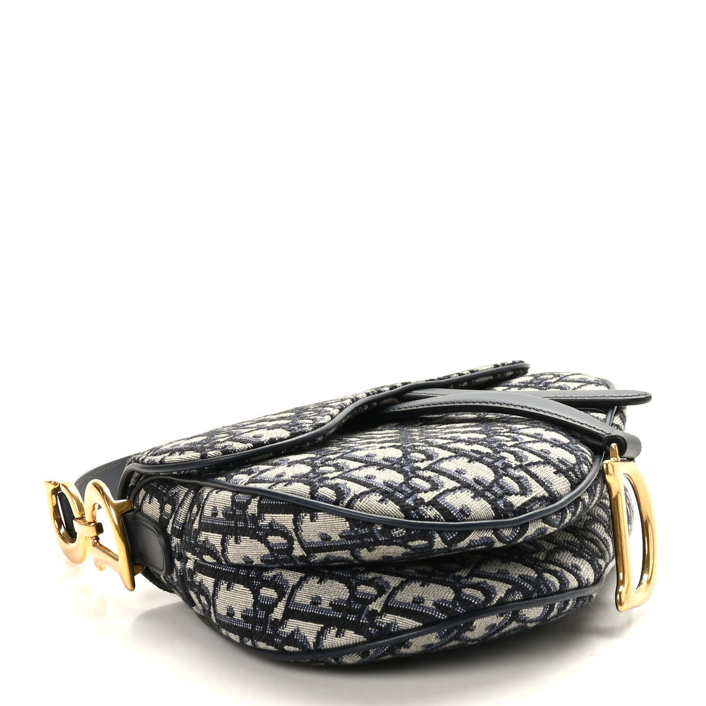 Oblique Saddle Bag Blue