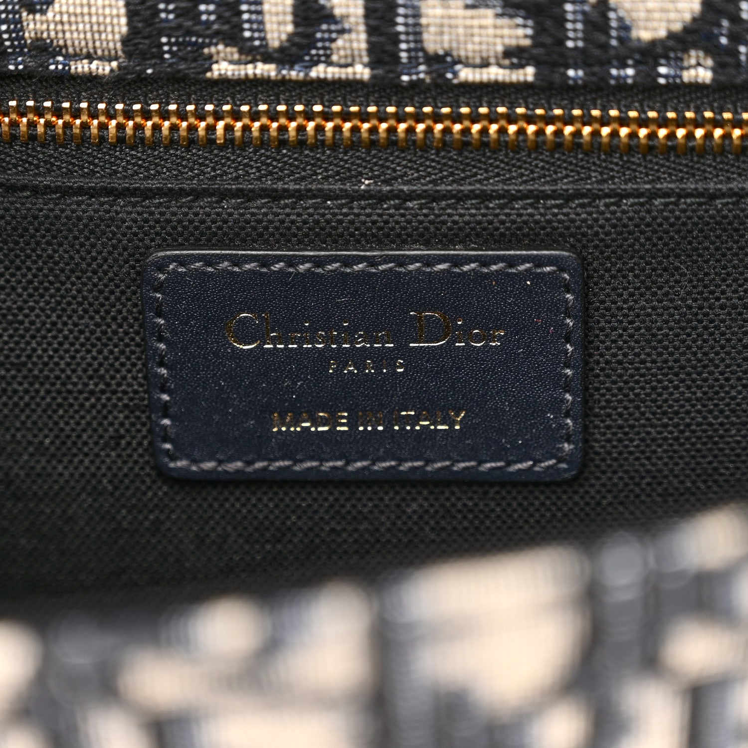 Christian Dior Oblique 30 Montaigne Flap Bag Blue 6 of 10