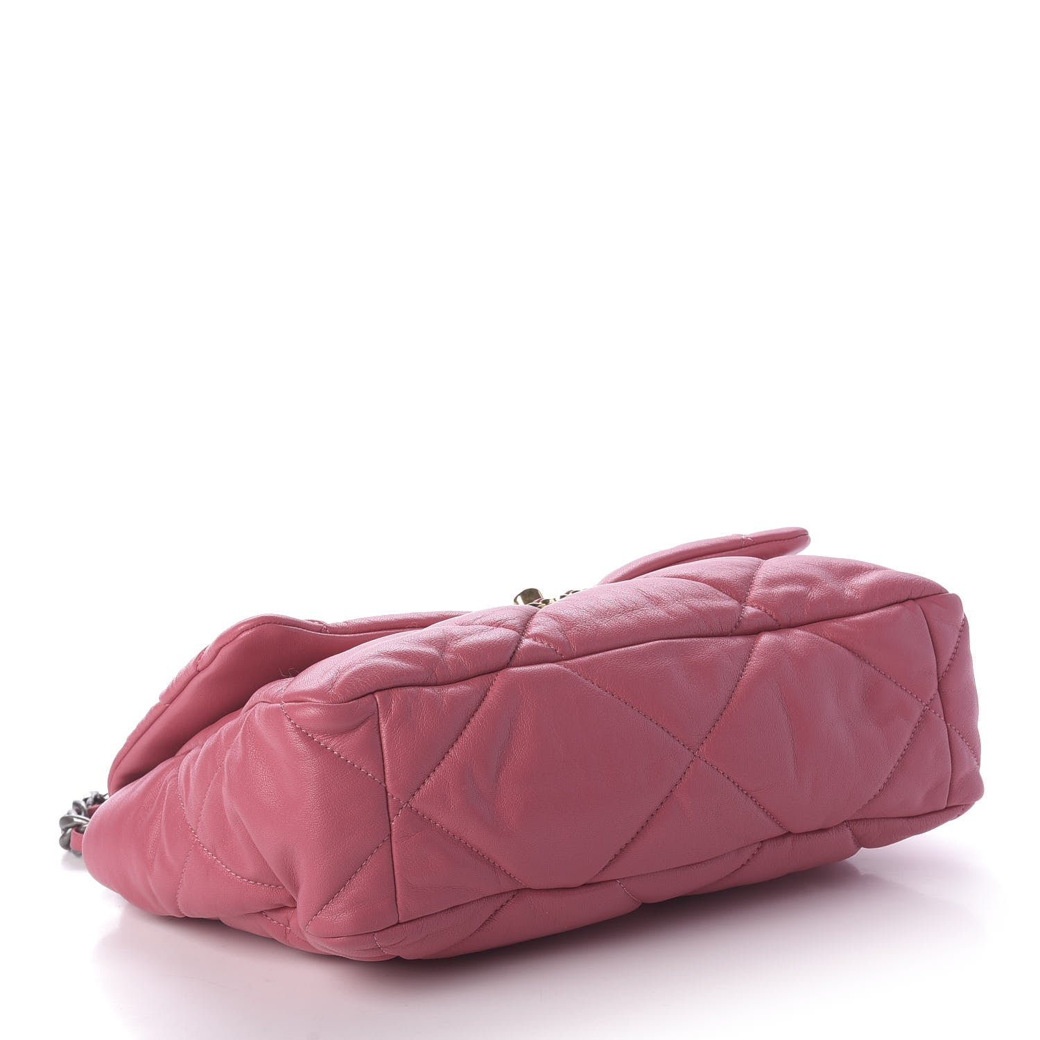 Chanel Goatskin Quilted Large 19 Flap Pink 4 of 11