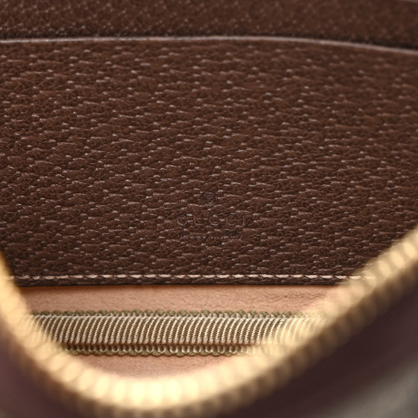 GG Supreme Monogram Ophidia Belted iPhone Case 85 34 Dark Brown