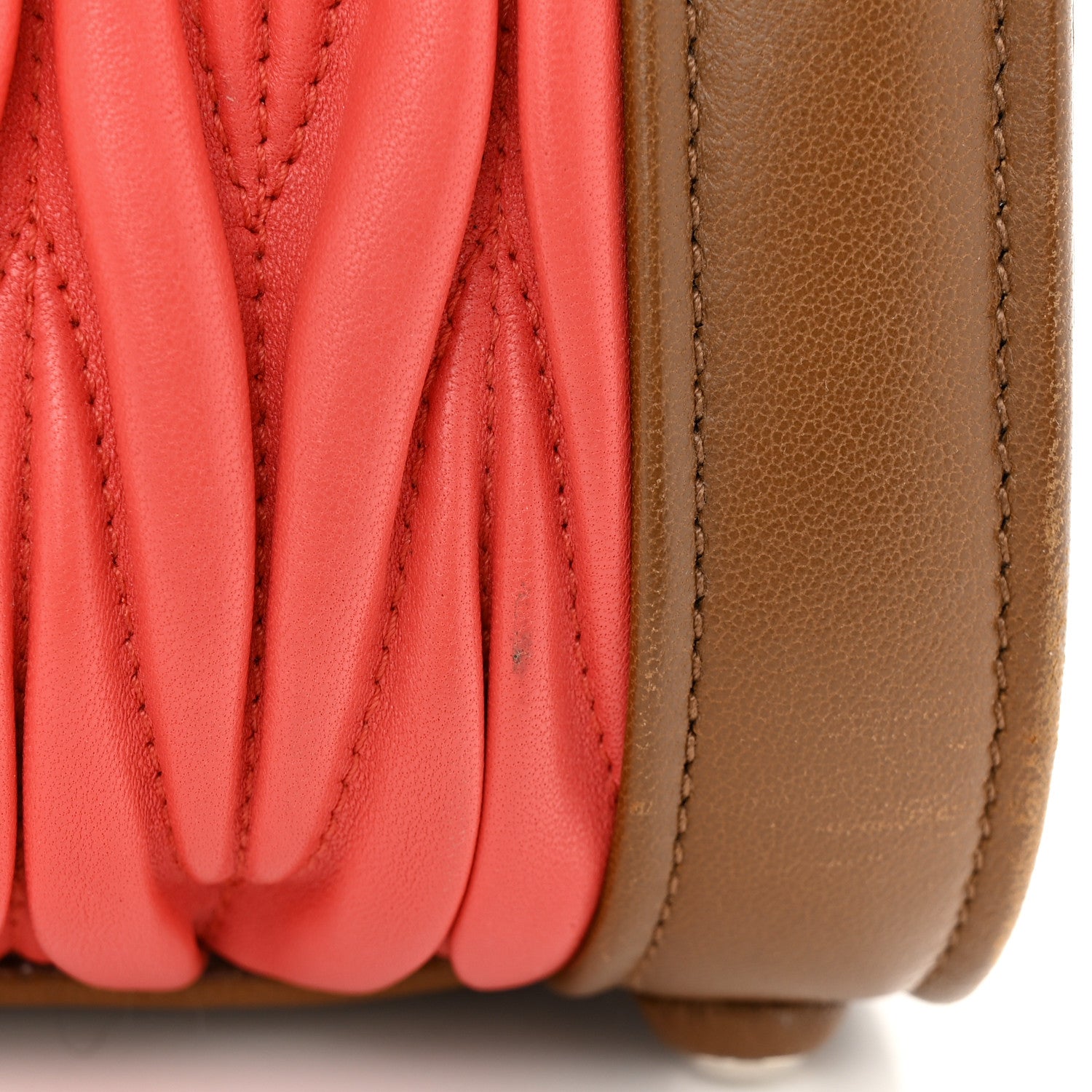 Miu Miu Nappa Matelasse Top Handle Tote 15 of 17