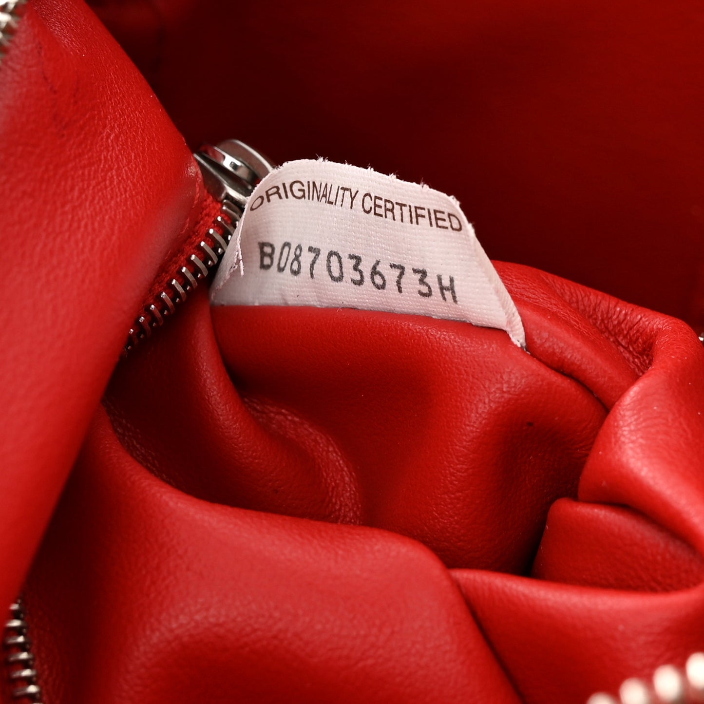 Nappa Intrecciato Small Camera Bag Red