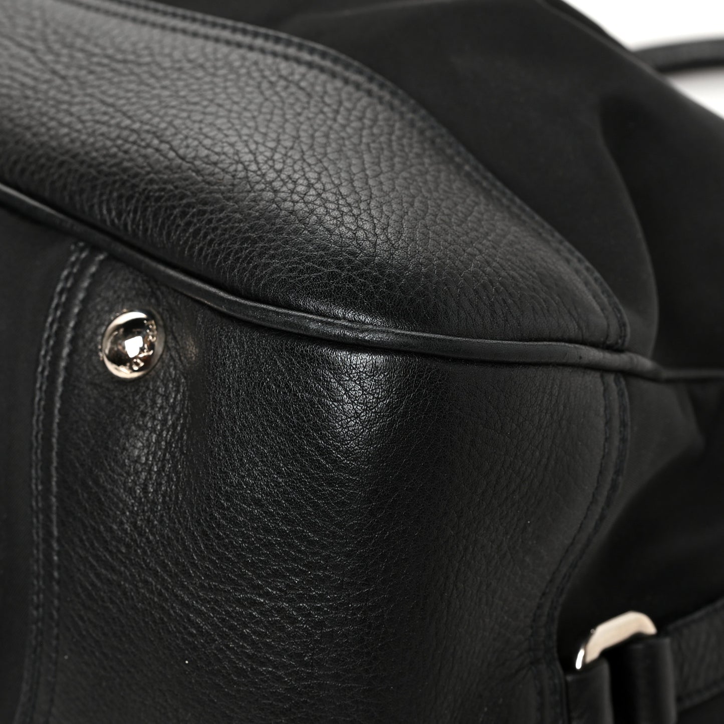 Nylon Vela Bucket Bag Black