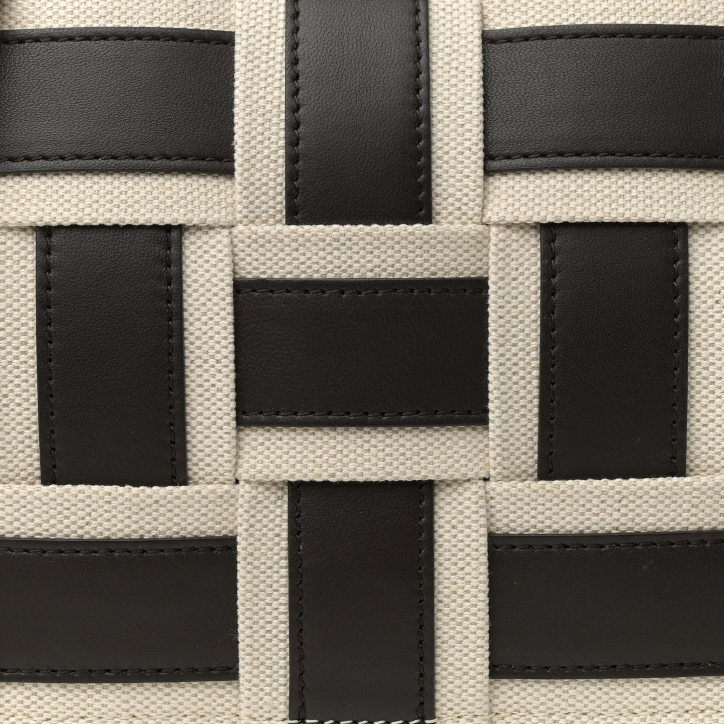 Canvas Nappa Maxi Intrecciato Cassette Crossbody Bag Natural Fondant
