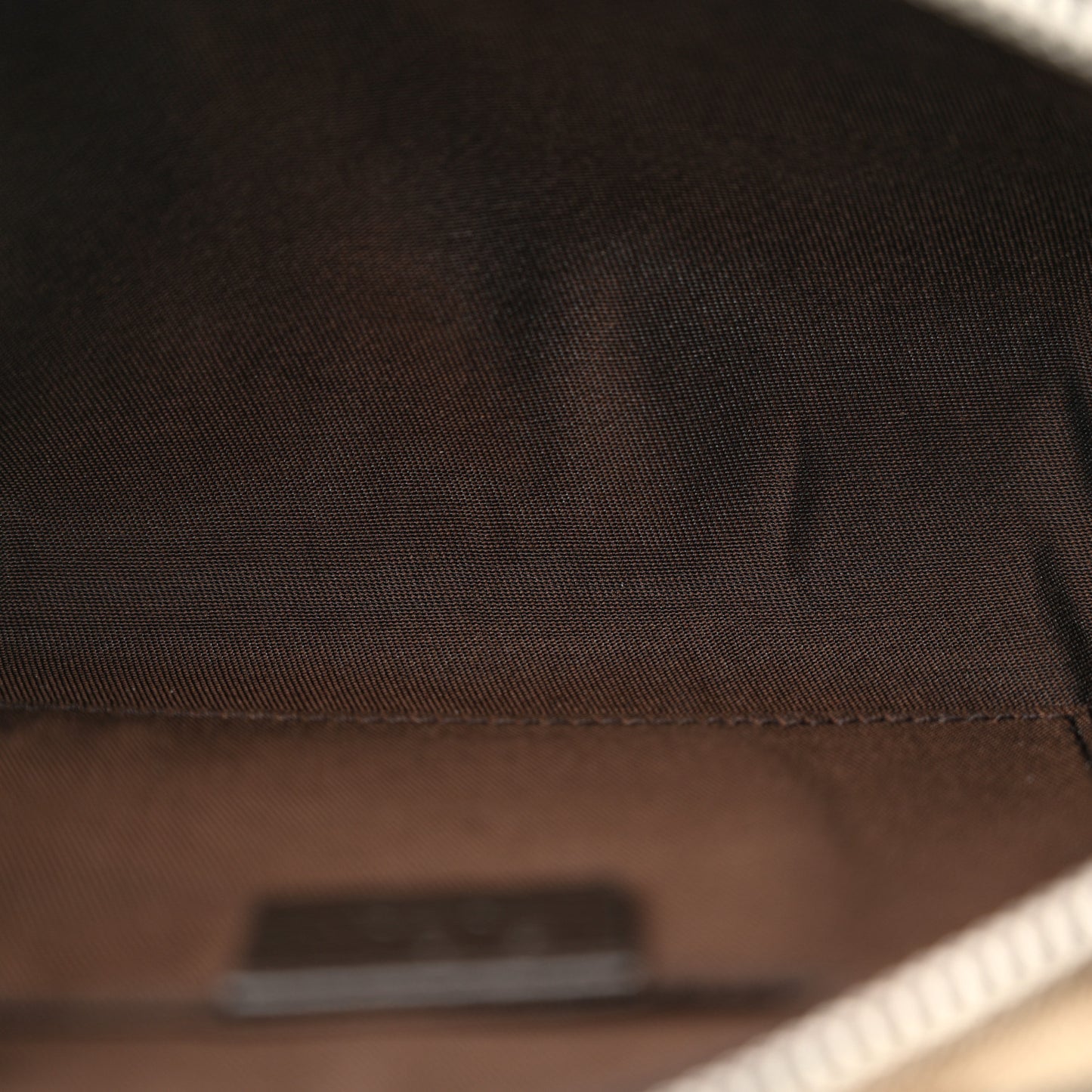 Monogram Dollar Calfskin Belt Bag Beige Ebony Testa di Moro Marrone Scuro